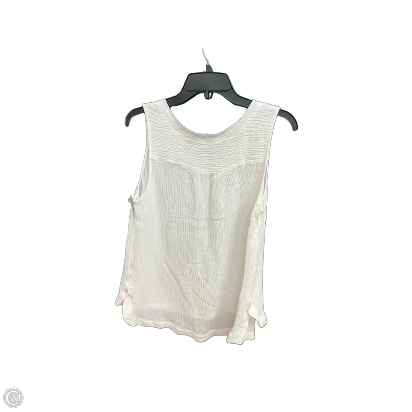 Top Sleeveless By Soft Surroundings In White, Size: L