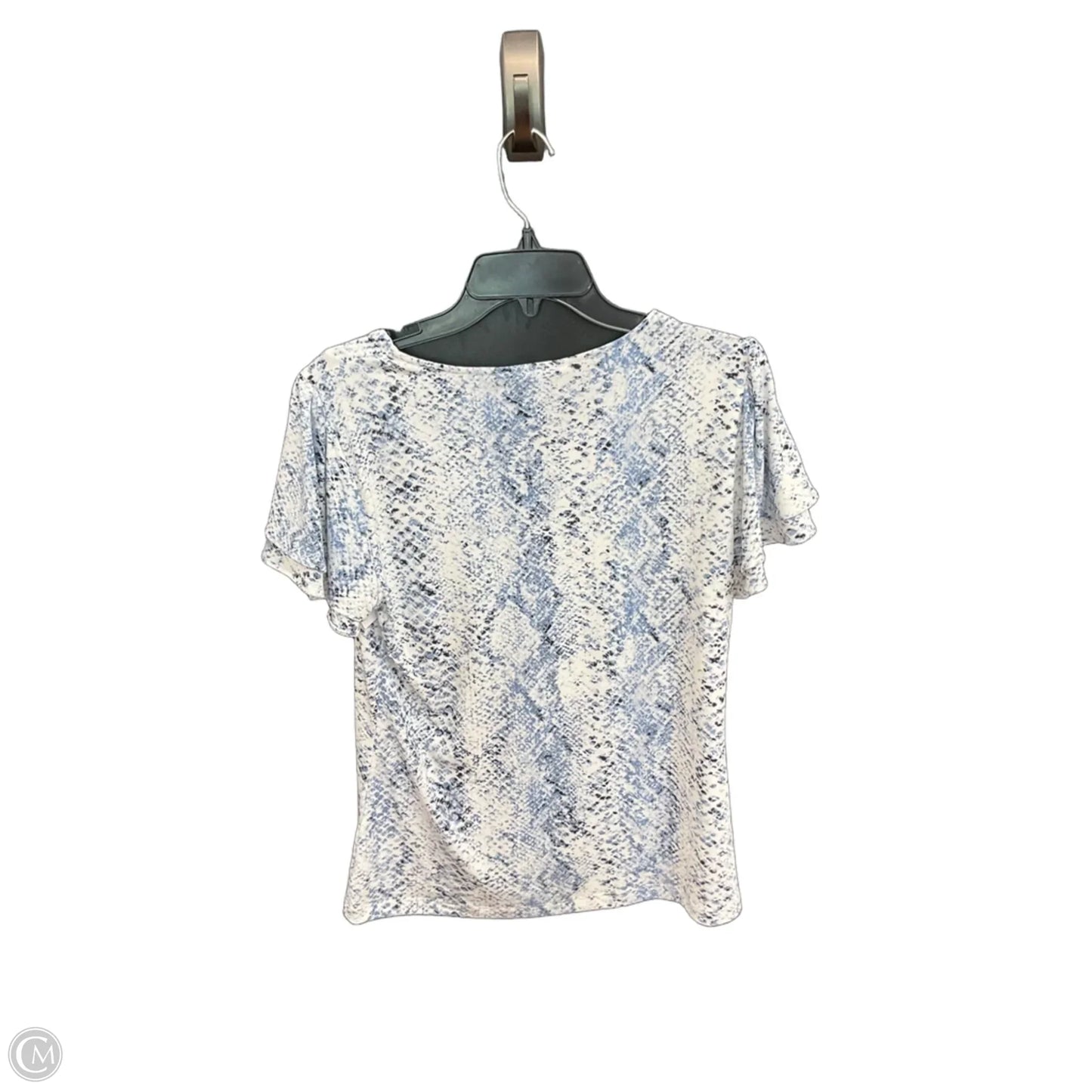Top Short Sleeve By Calvin Klein In Blue, Size: M