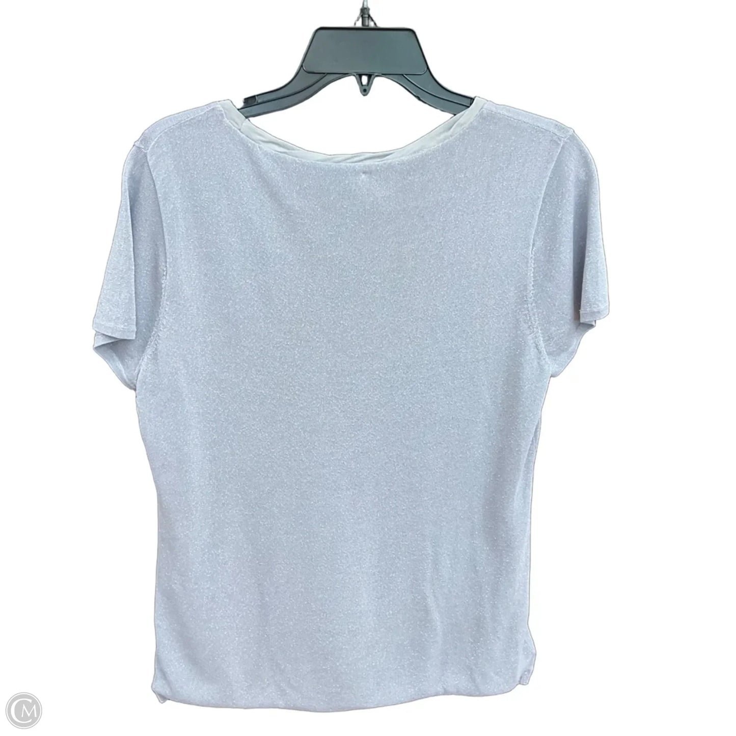 Top Short Sleeve By Ann Taylor In Blue, Size: L