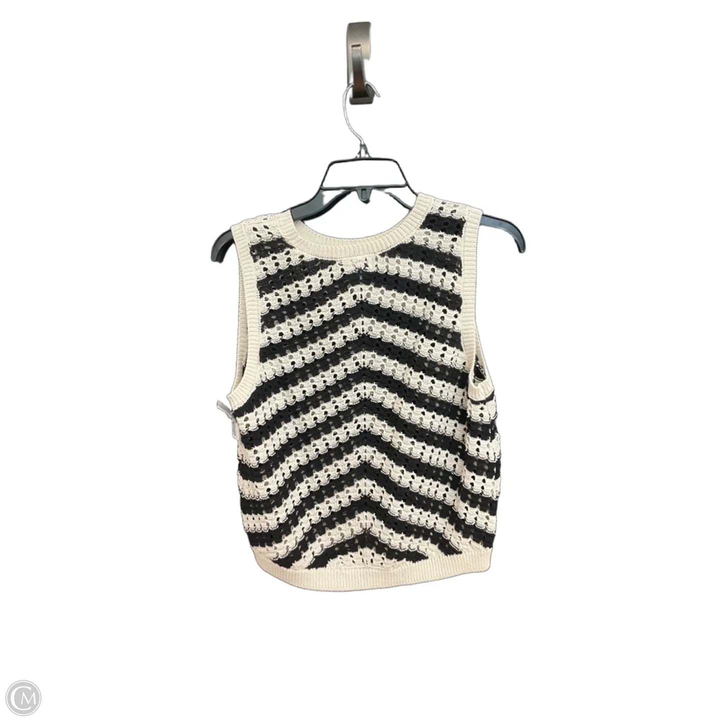 Top Sleeveless By A New Day In Black & White, Size: S