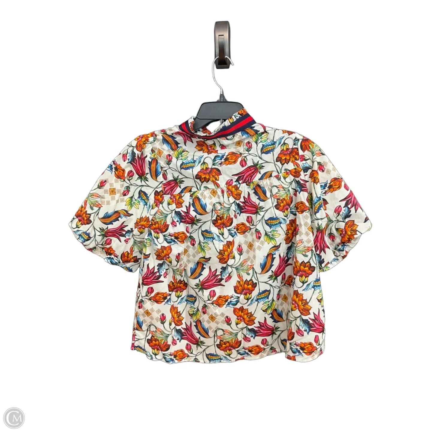 Top Short Sleeve By Voy In Floral Print, Size: S