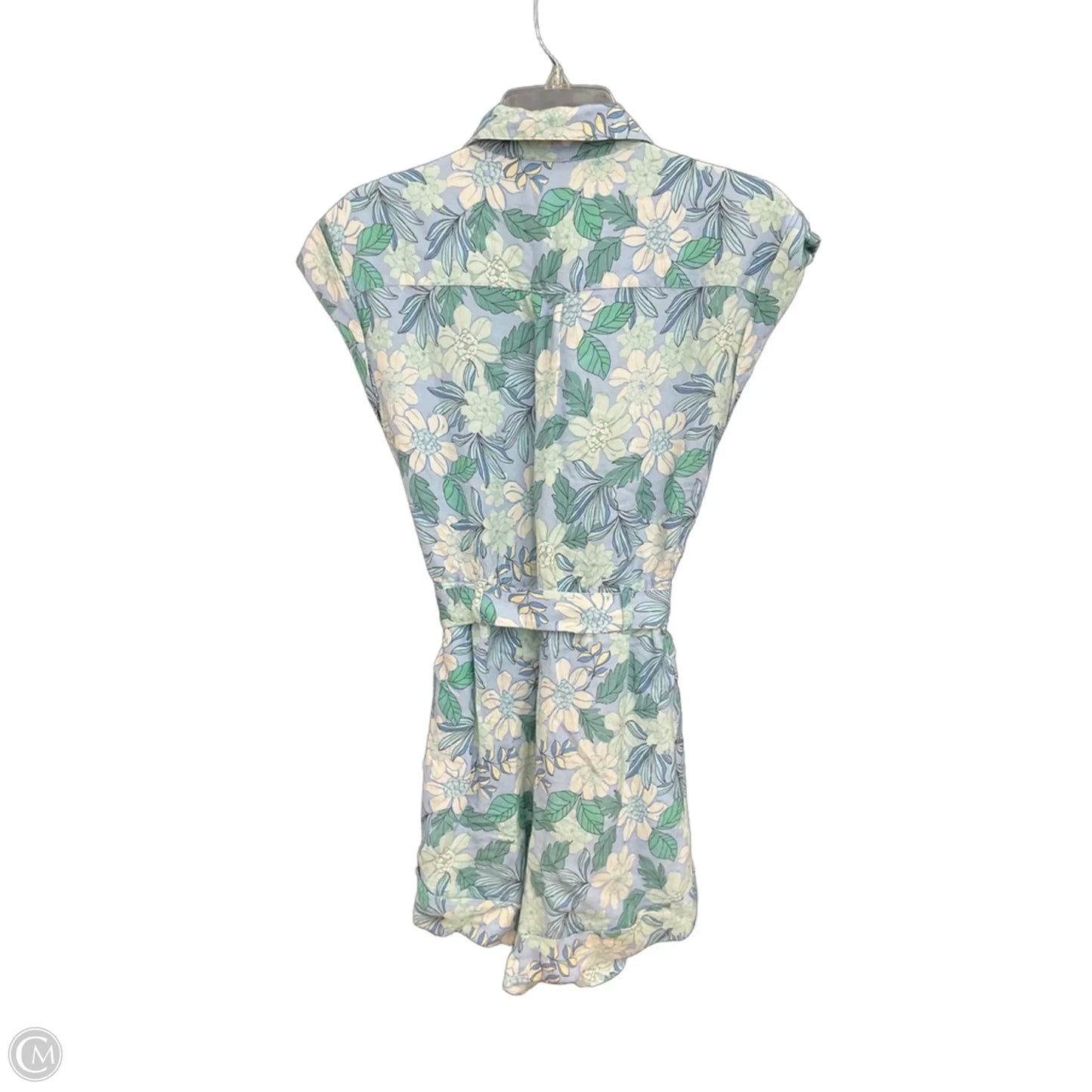 Romper By Loft In Blue & Green, Size: S