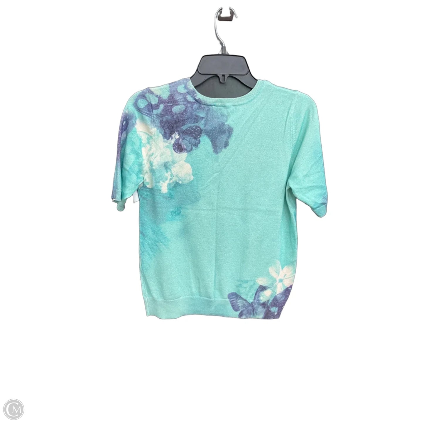 Top Short Sleeve By Chicos In Blue, Size: S