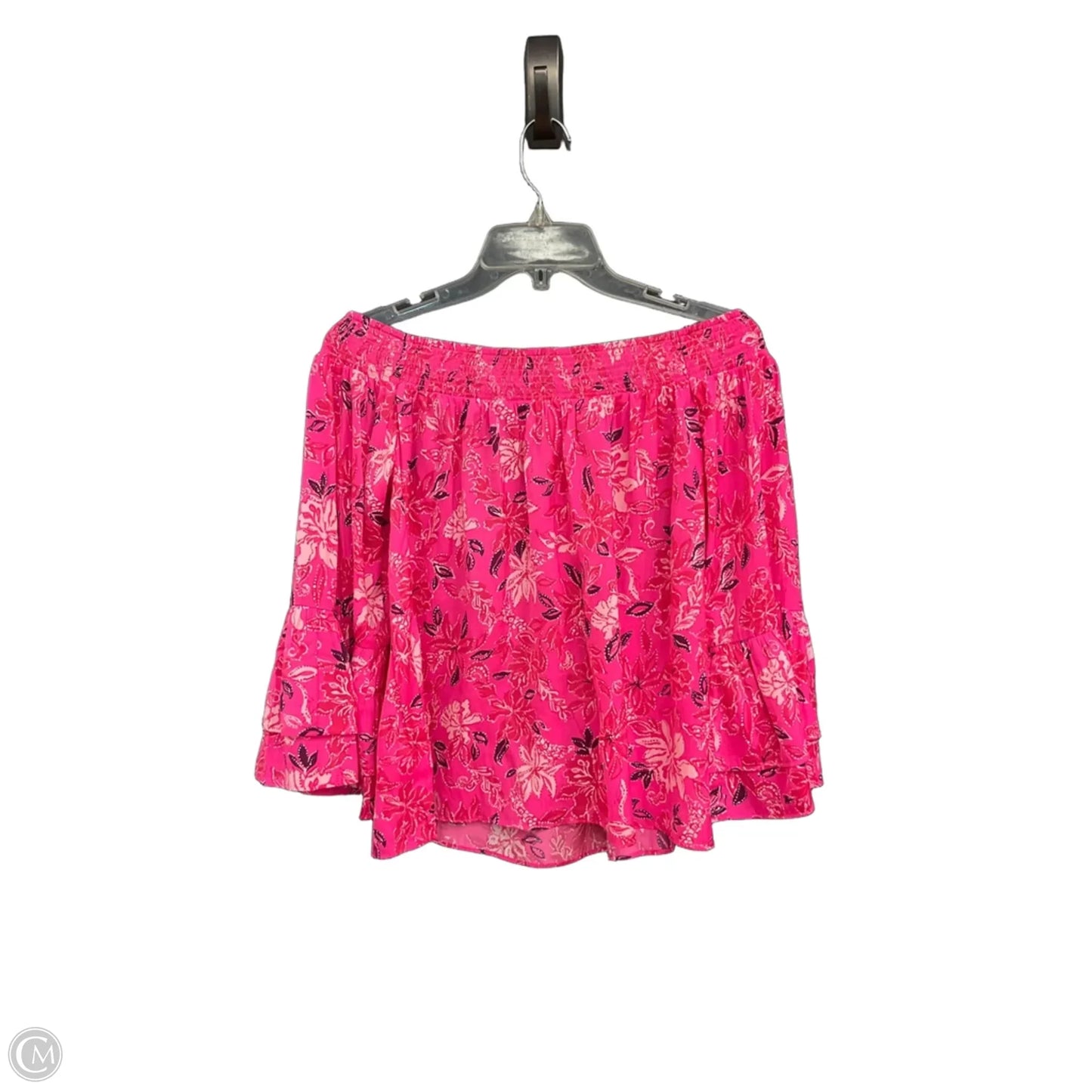 Top Long Sleeve Designer By Lilly Pulitzer In Pink, Size: S