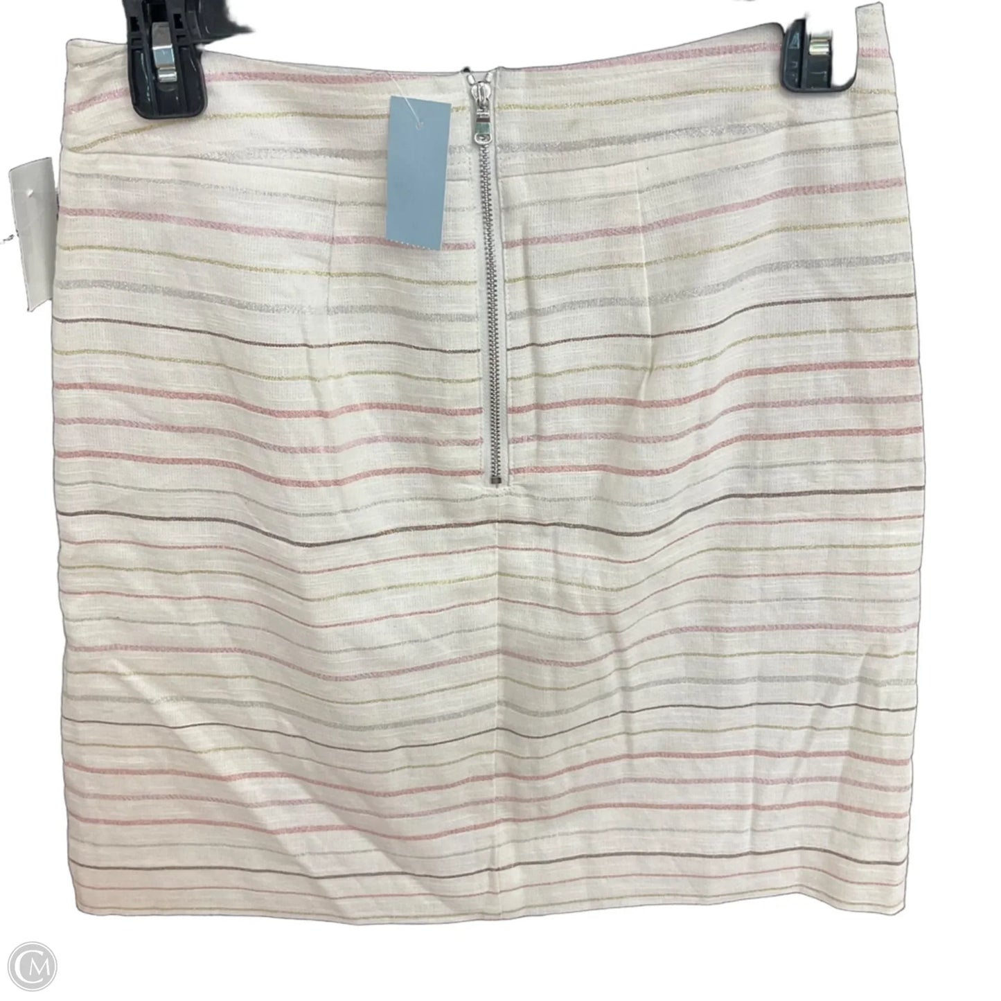 Skirt Mini & Short By Loft In Striped Pattern, Size: 0