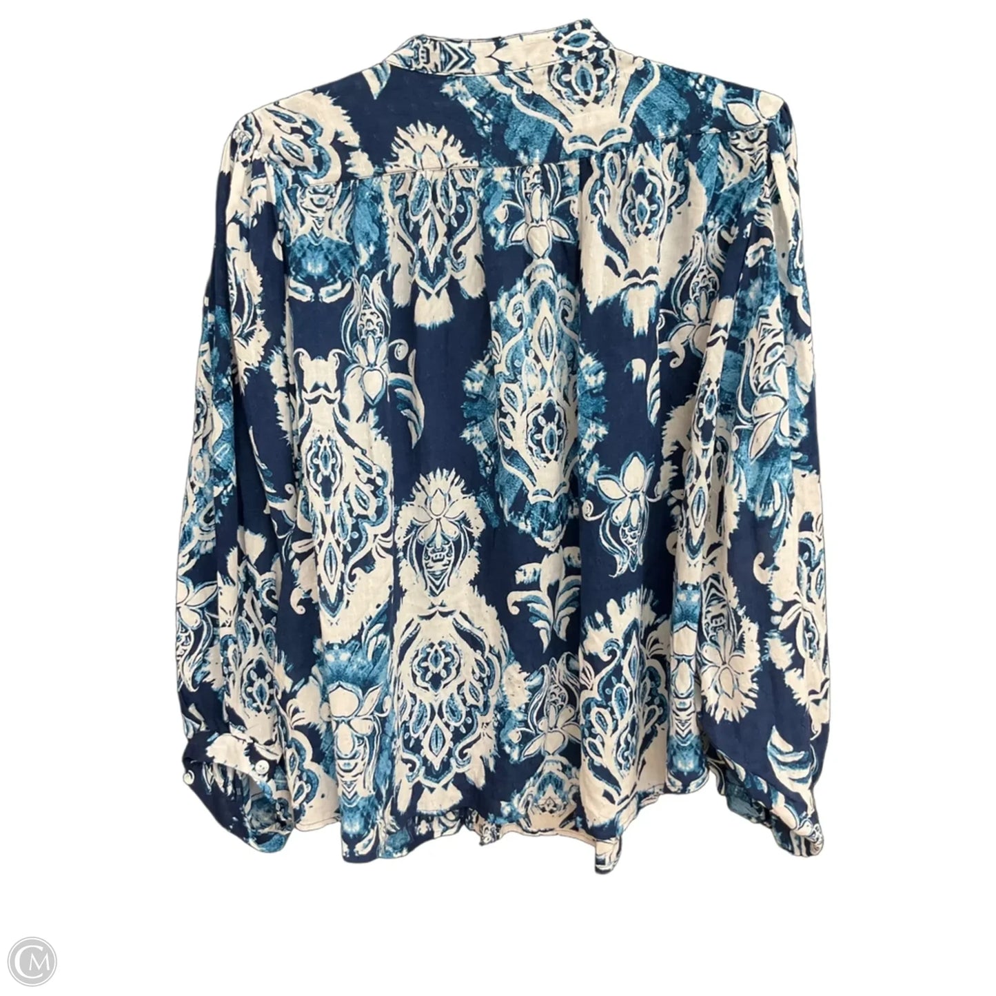 Blouse Long Sleeve By Haute Hippie In Blue, Size: L