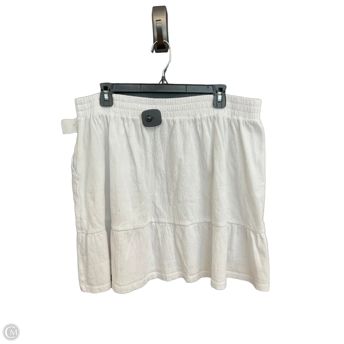 Skirt Midi By Lands End In White, Size: 1x