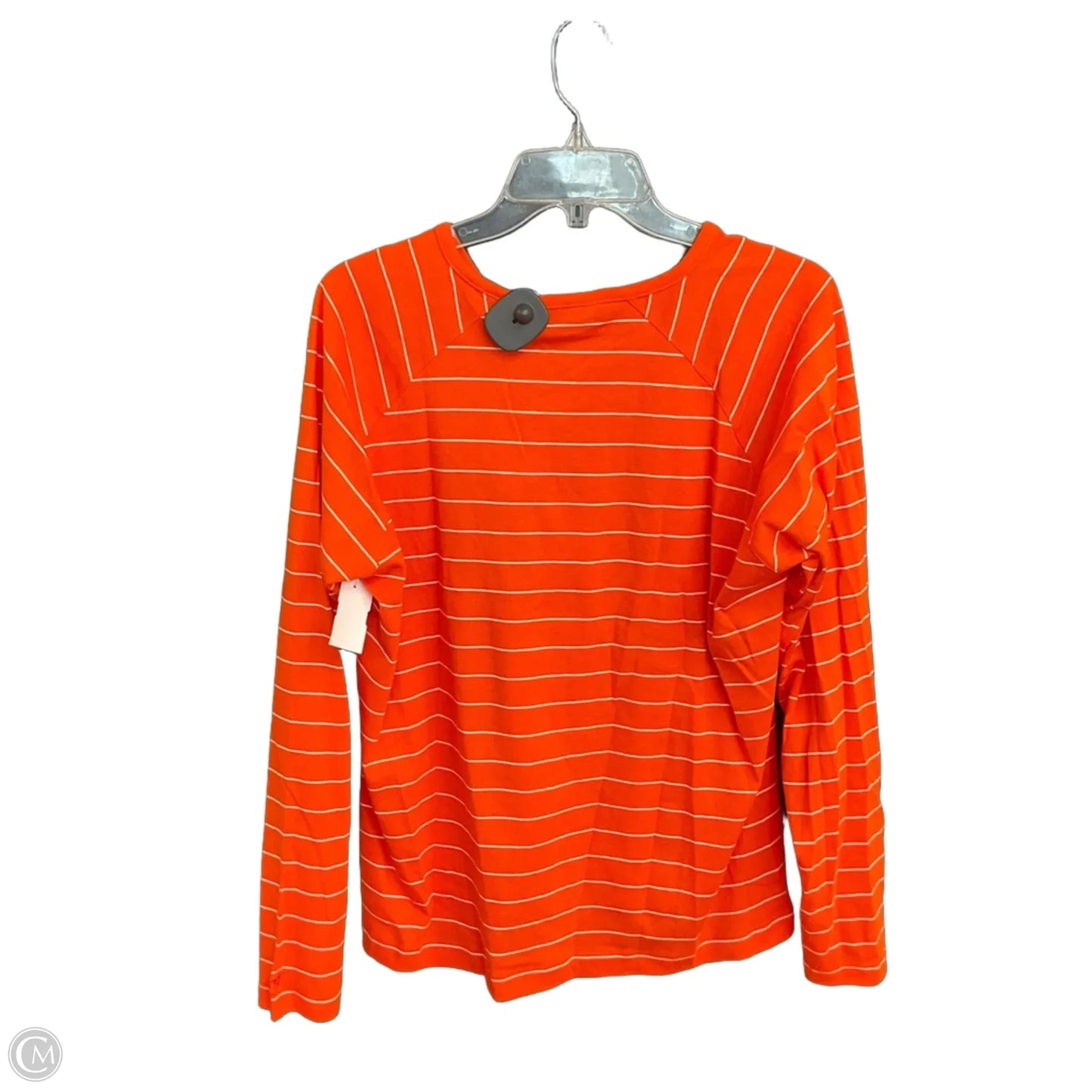Top Long Sleeve By Cutter And Buck In Orange, Size: Xxl