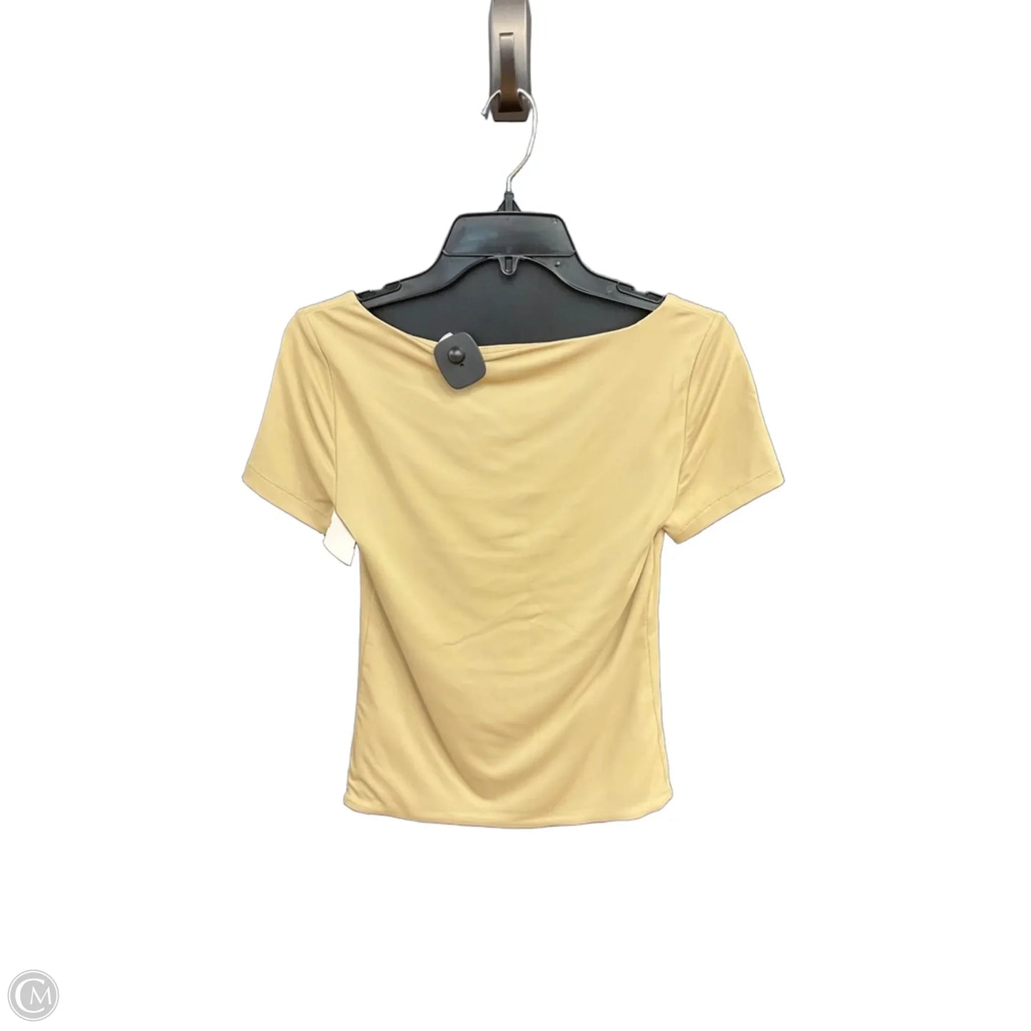 Top Short Sleeve By Loft In Beige, Size: S