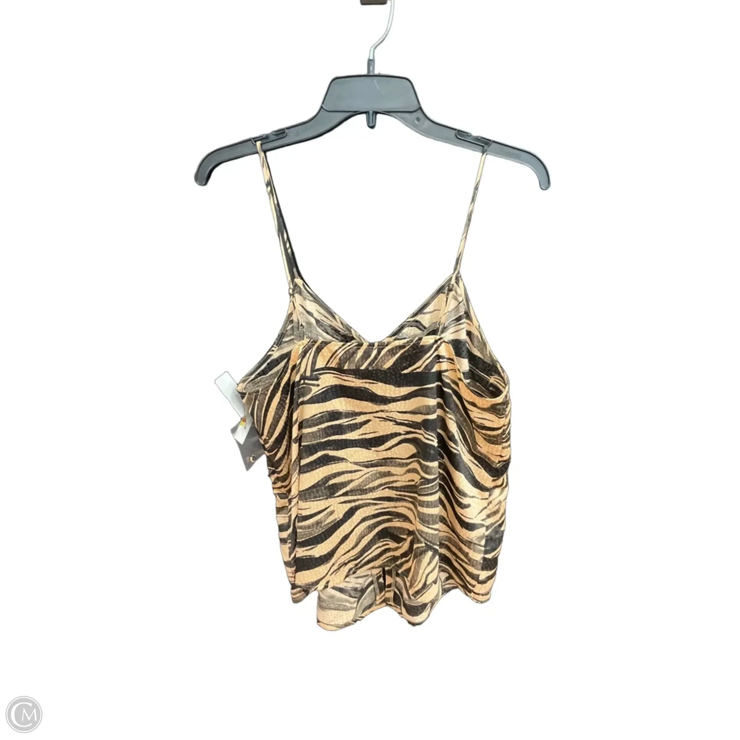 Top Sleeveless By Nine West In Animal Print, Size: L