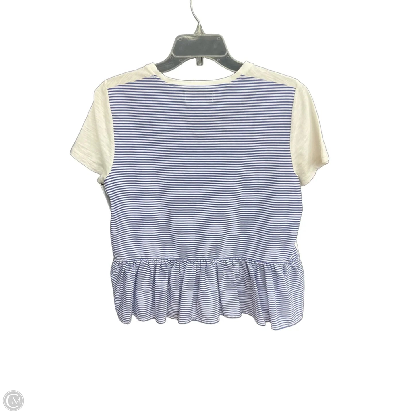Top Short Sleeve Designer By Kate Spade In White, Size: M