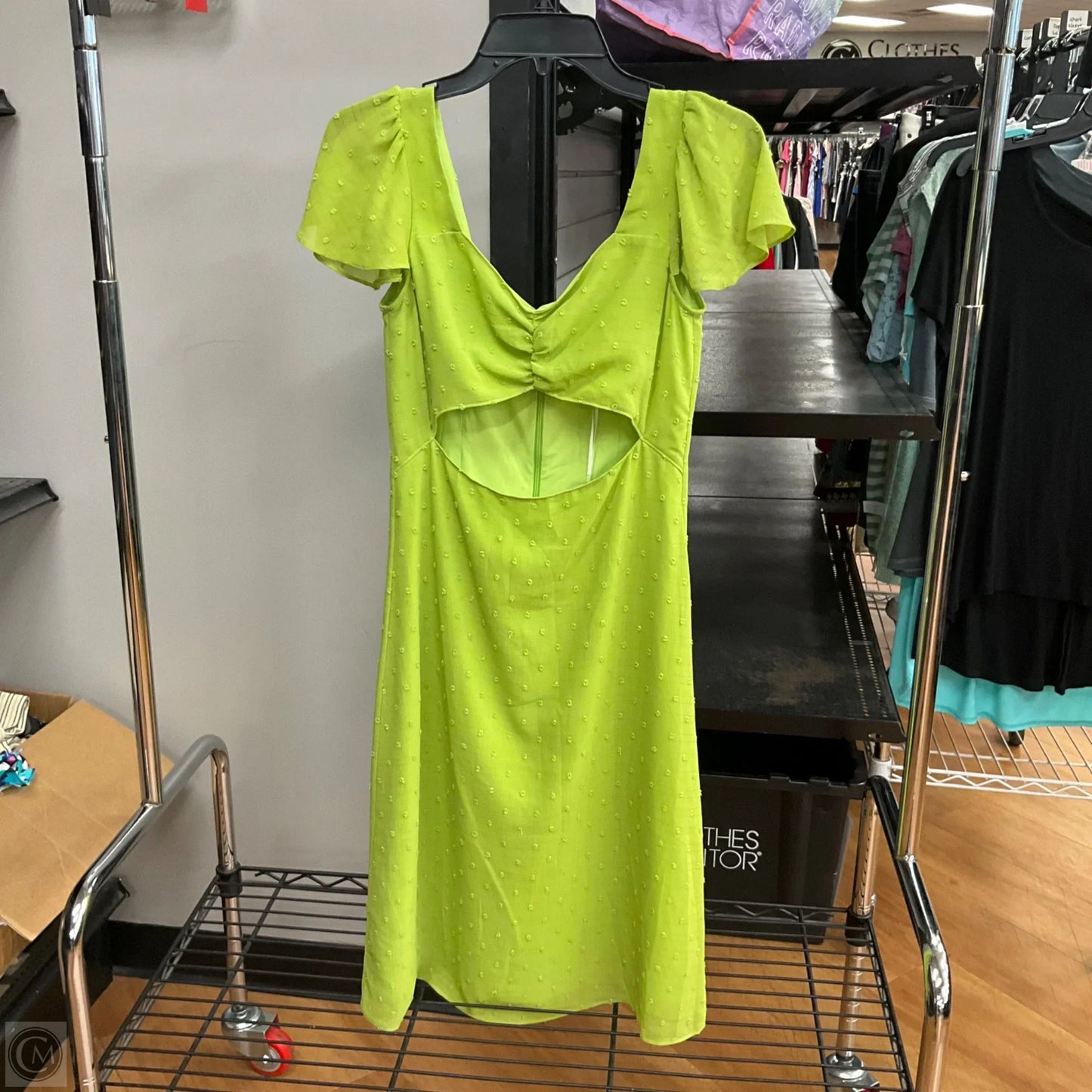 Dress Party Midi By Cmc In Green, Size: S