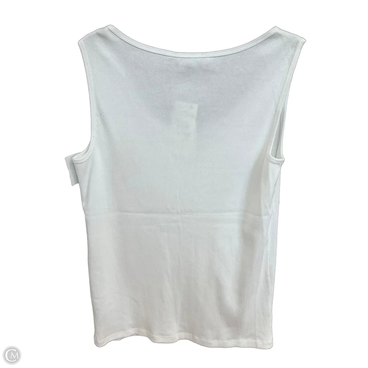 Top Sleeveless By Lauren By Ralph Lauren In White, Size: 1x