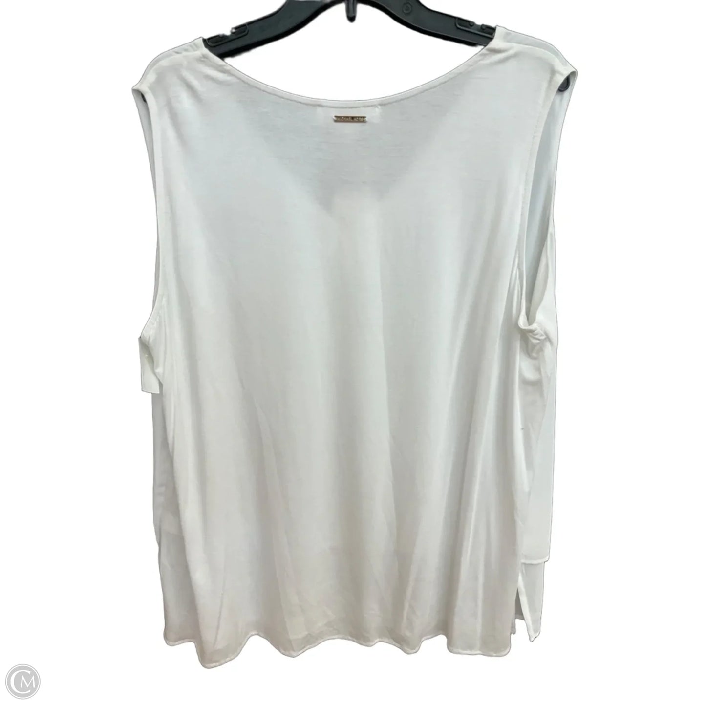 Top Sleeveless By Michael By Michael Kors In White, Size: 2x