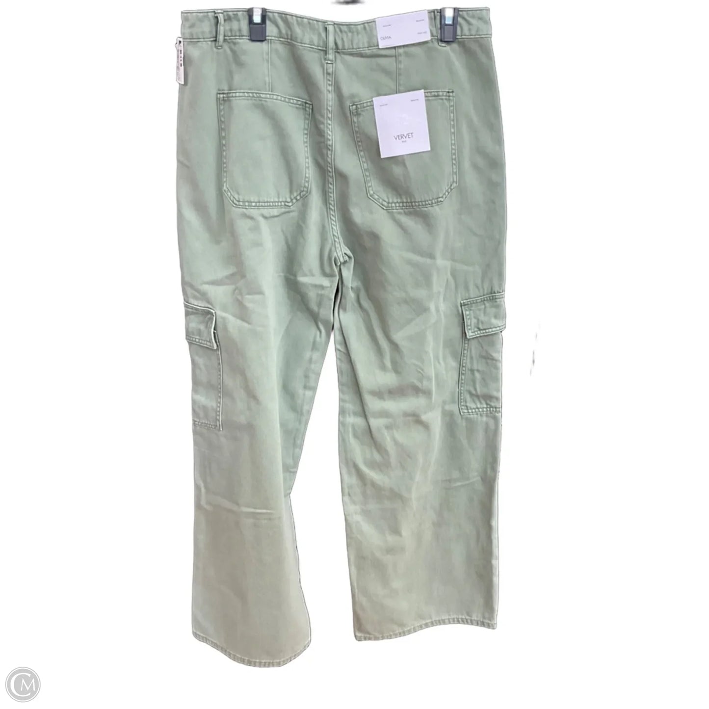 Jeans Wide Leg By Vervet In Green, Size: 14
