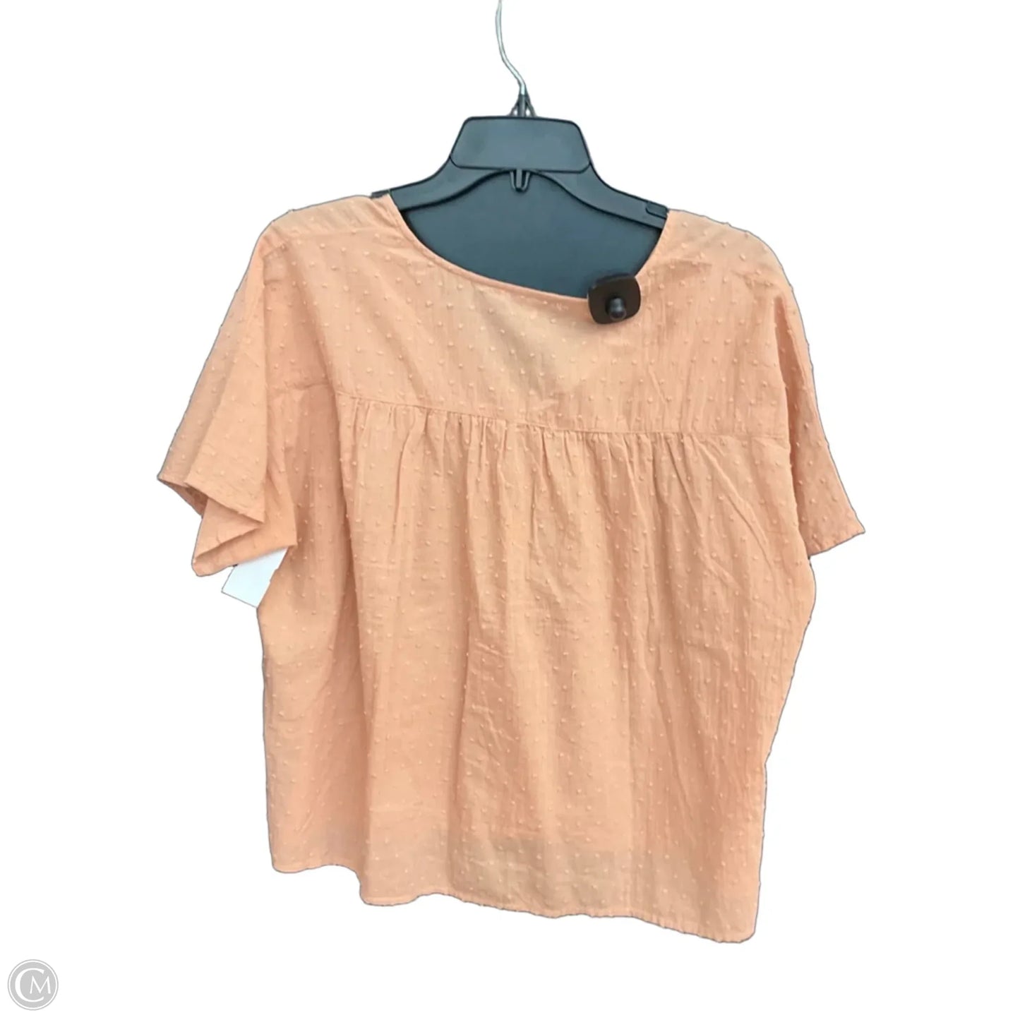 Top Short Sleeve By Madewell In Beige, Size: M