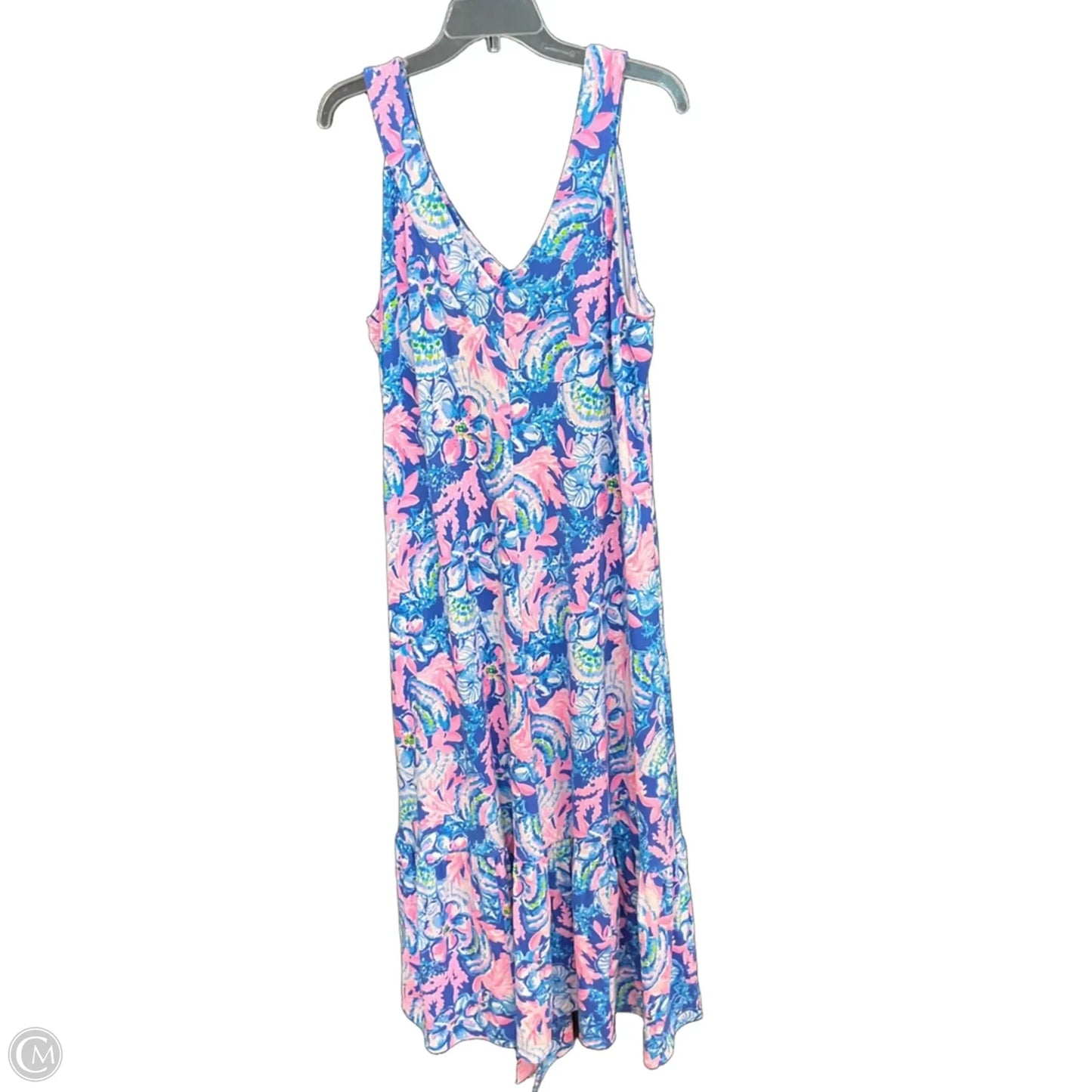 Dress Designer By Lilly Pulitzer In Blue & Pink, Size: Xl