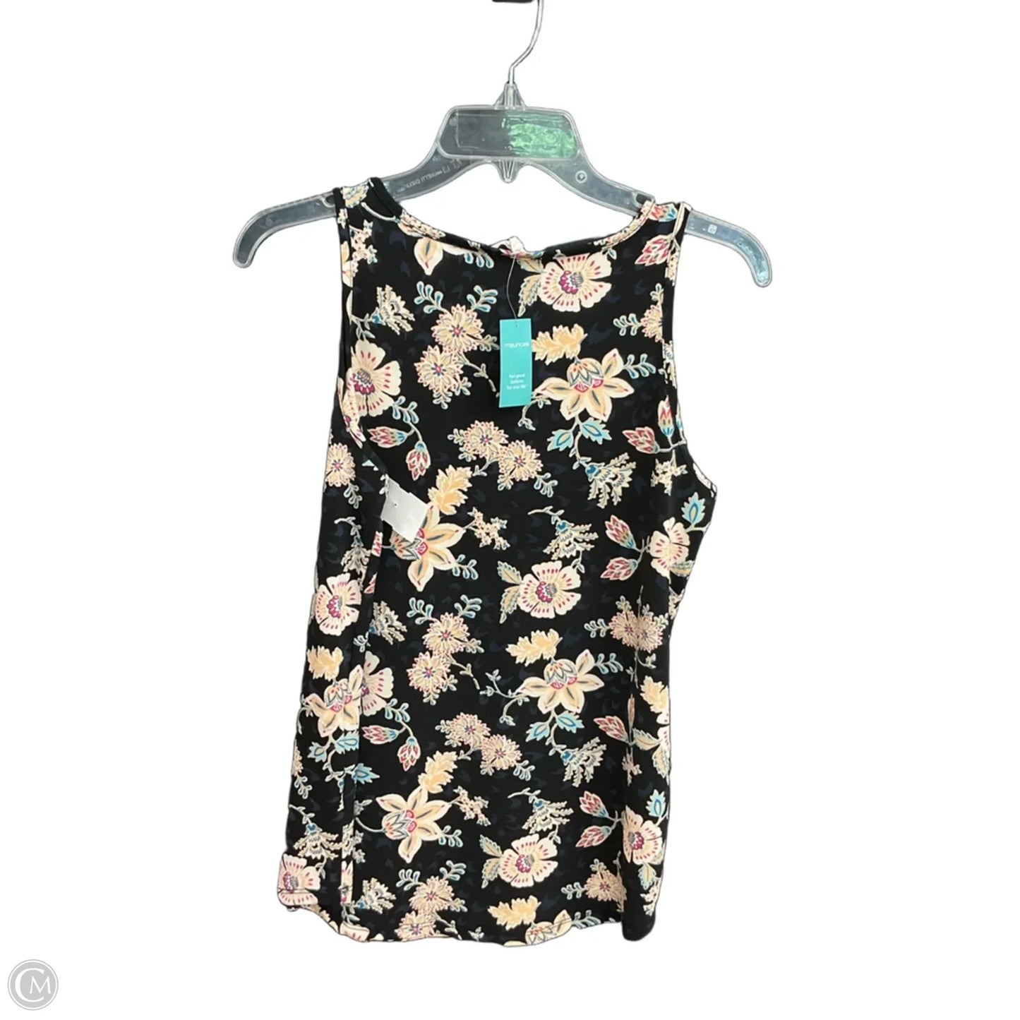 Top Sleeveless By Maurices In Floral Print, Size: M