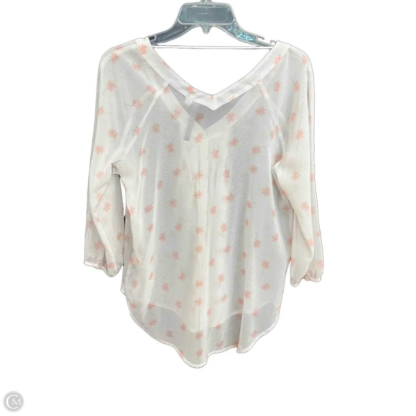 Top Long Sleeve By Lc Lauren Conrad In White, Size: S