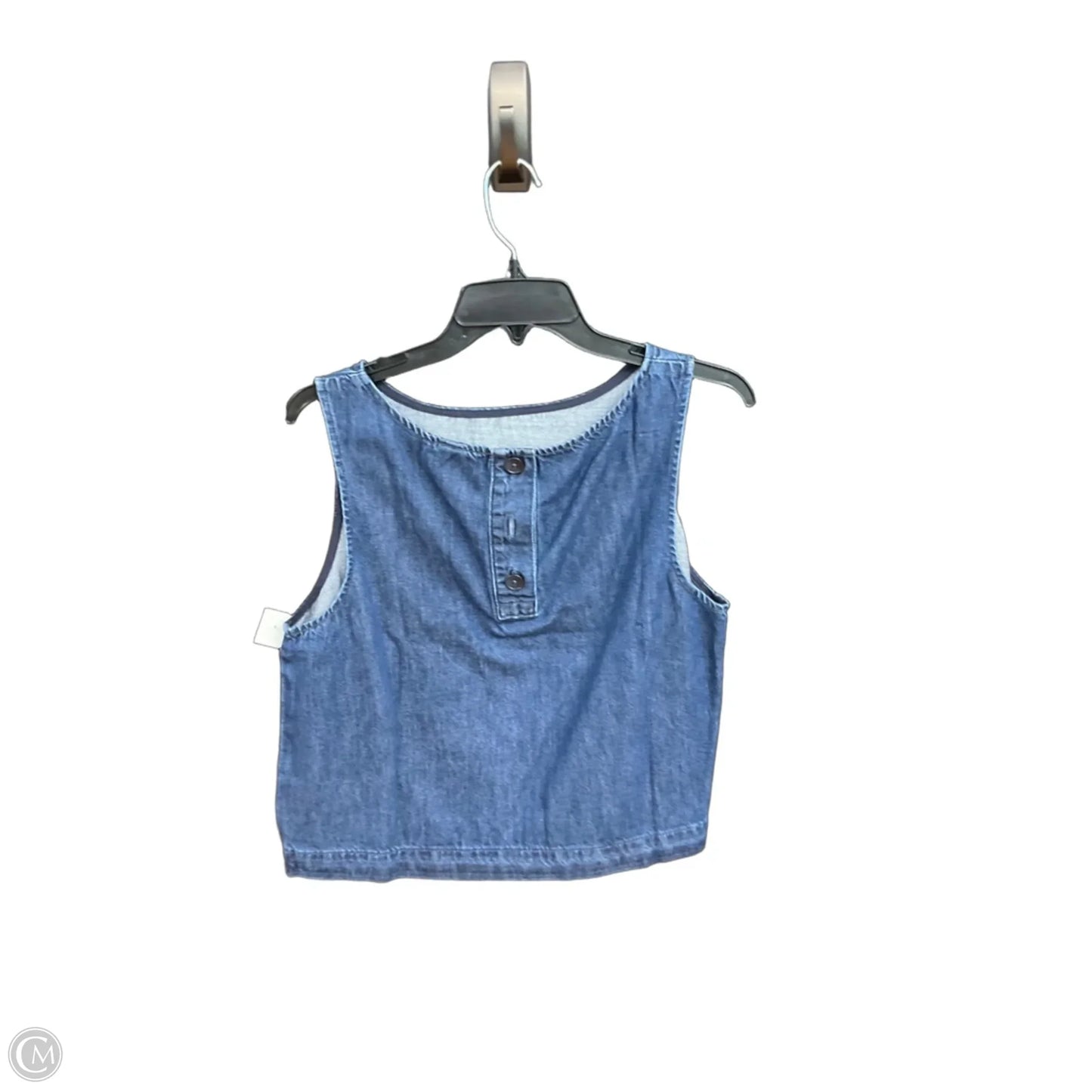 Top Sleeveless By Gap In Blue, Size: M