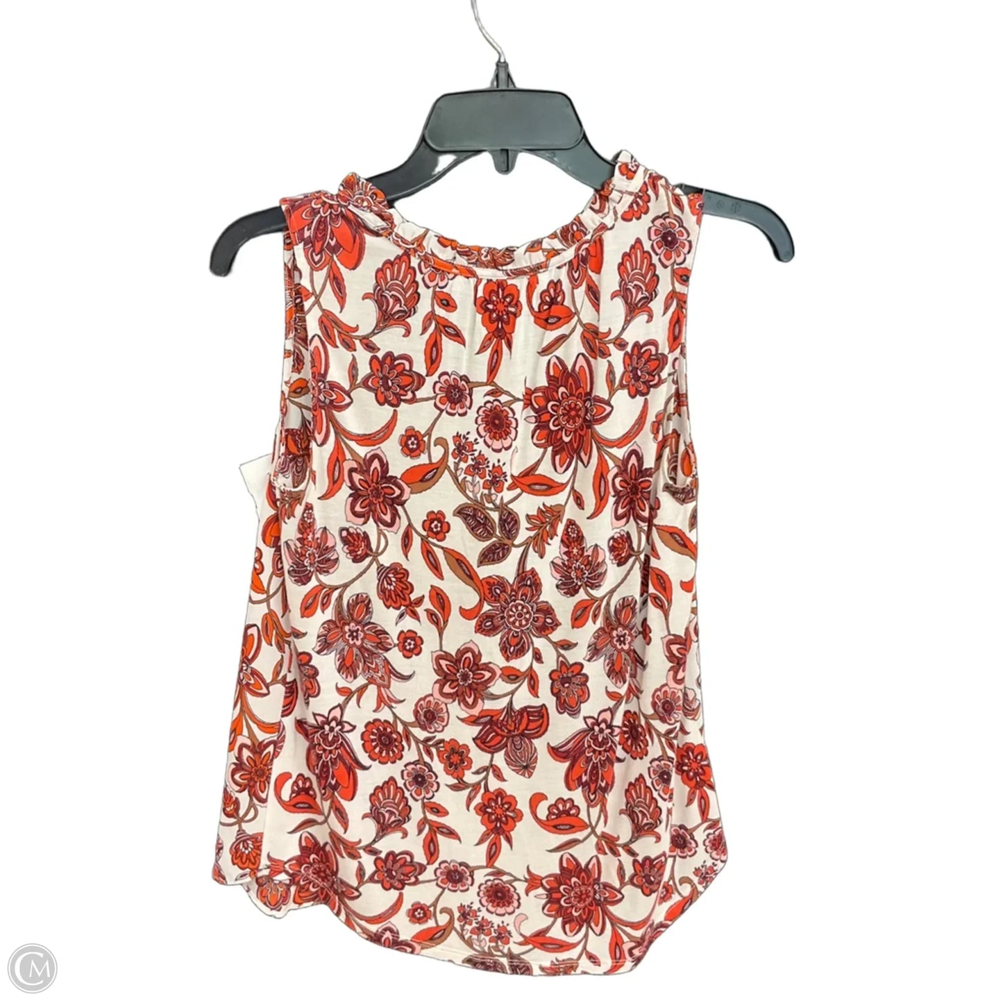 Top Sleeveless By Loft In Floral Print, Size: Xxs