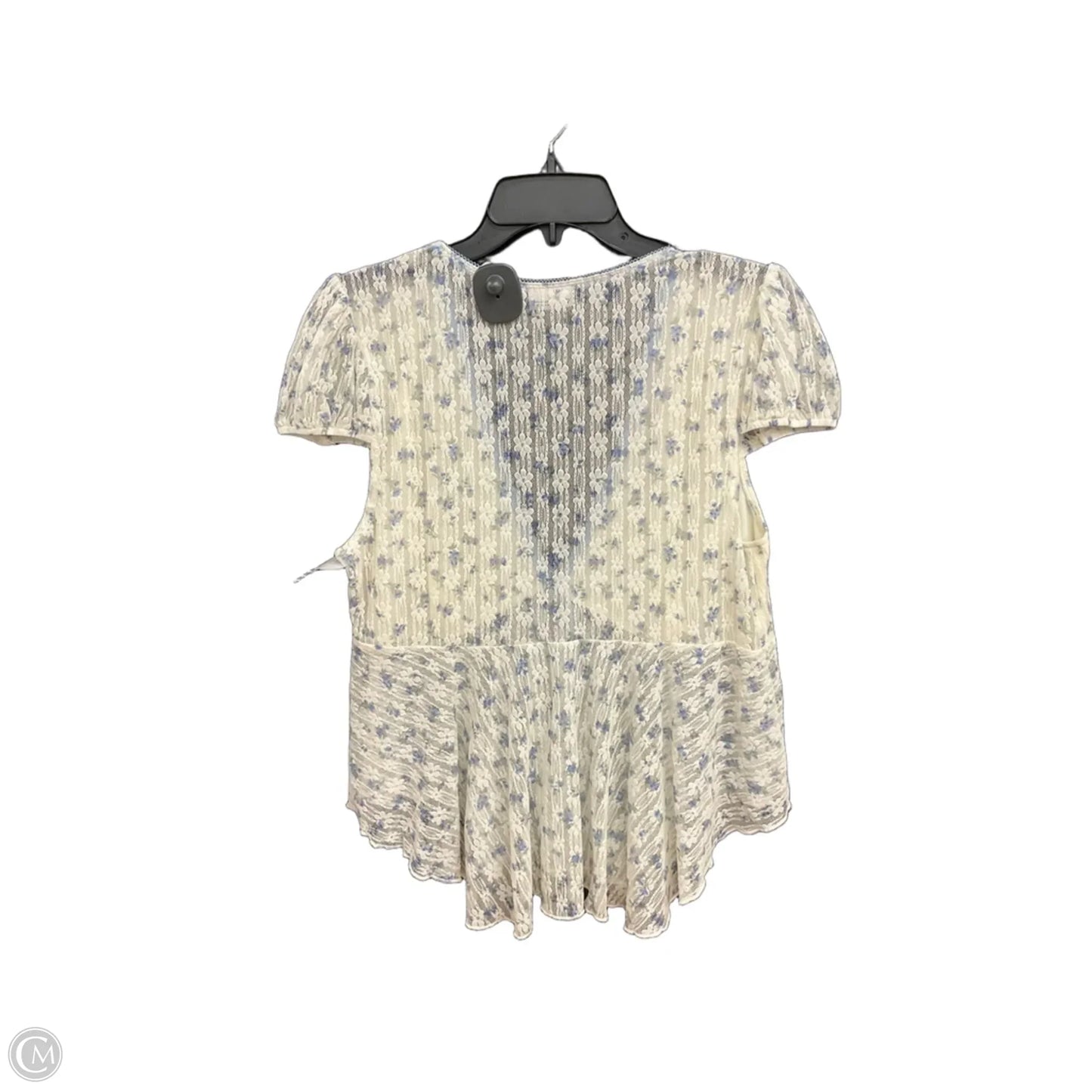 Top Short Sleeve By Cmc In Floral Print, Size: 1x