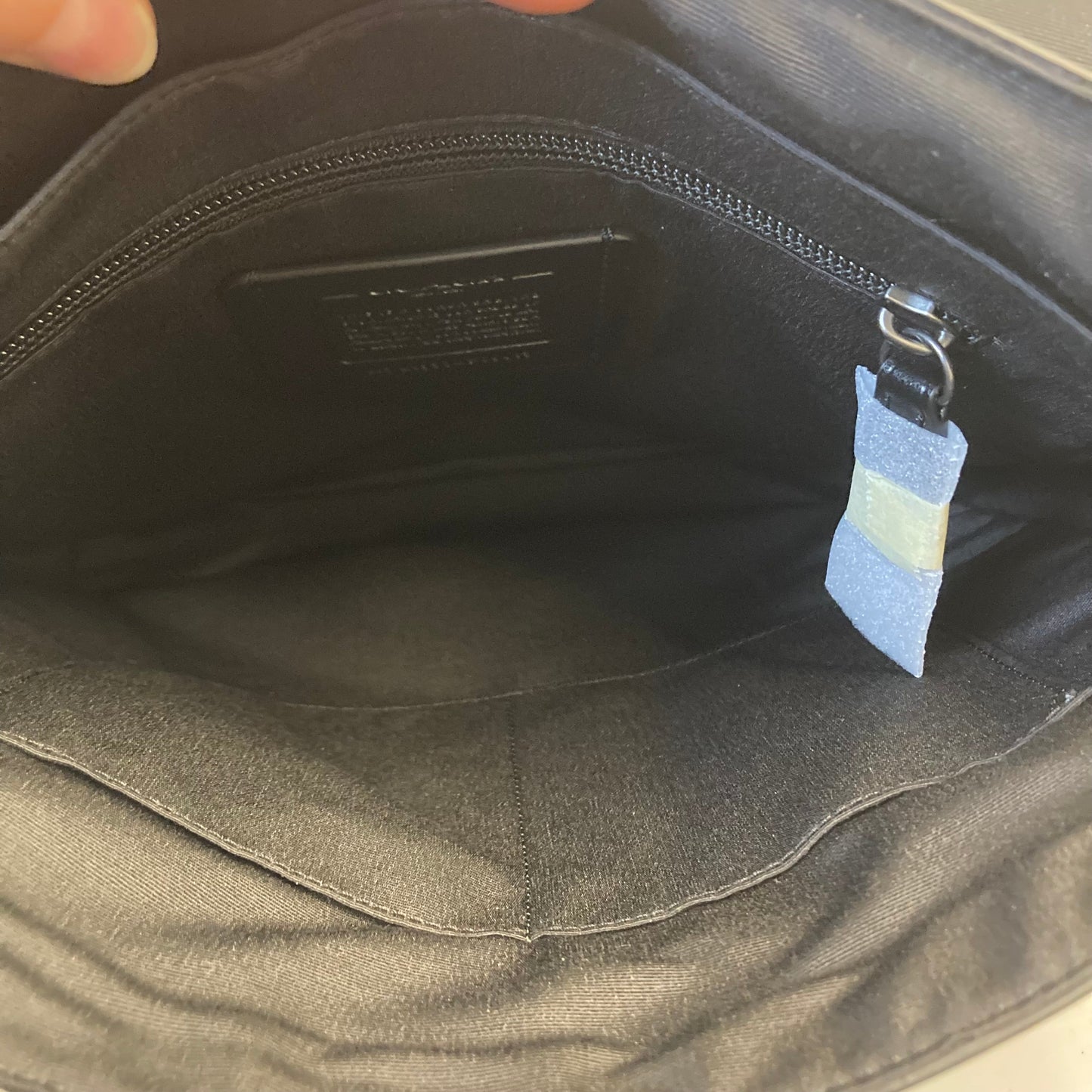 Handbag Designer By Coach In Black, Size:Medium