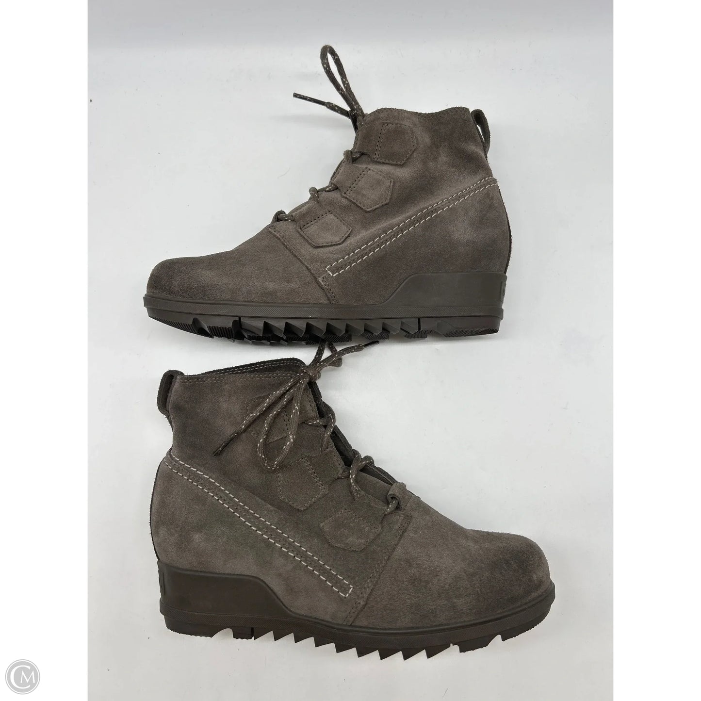 Boots Ankle Heels By Sorel In Grey, Size: 9