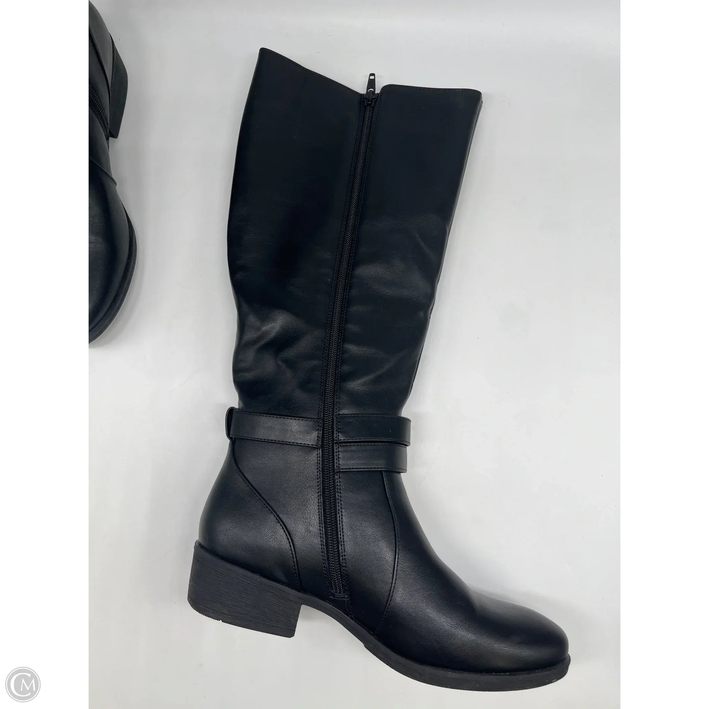 Boots Mid-calf Flats By Croft And Barrow In Black, Size: 9.5