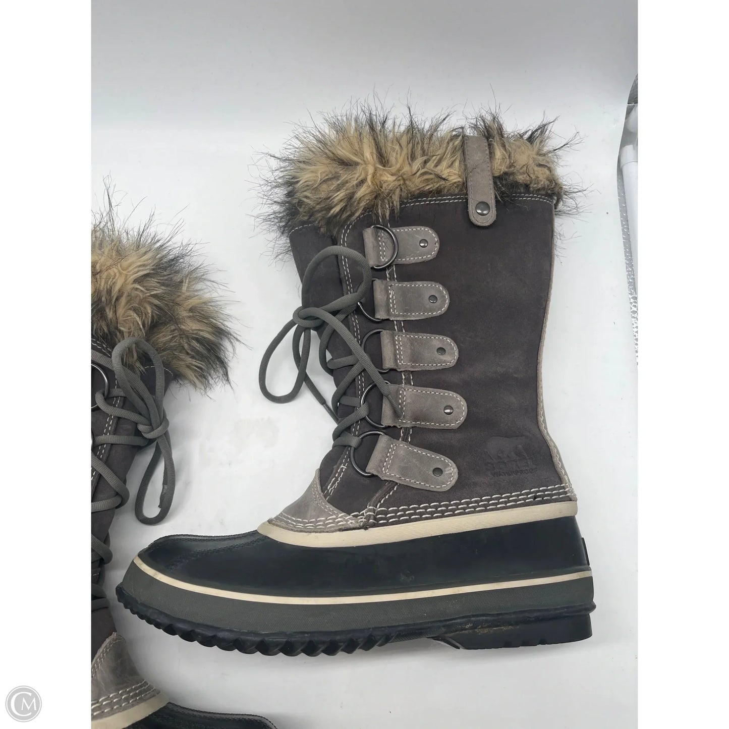 Boots Mid-calf Flats By Sorel In Grey, Size: 8.5