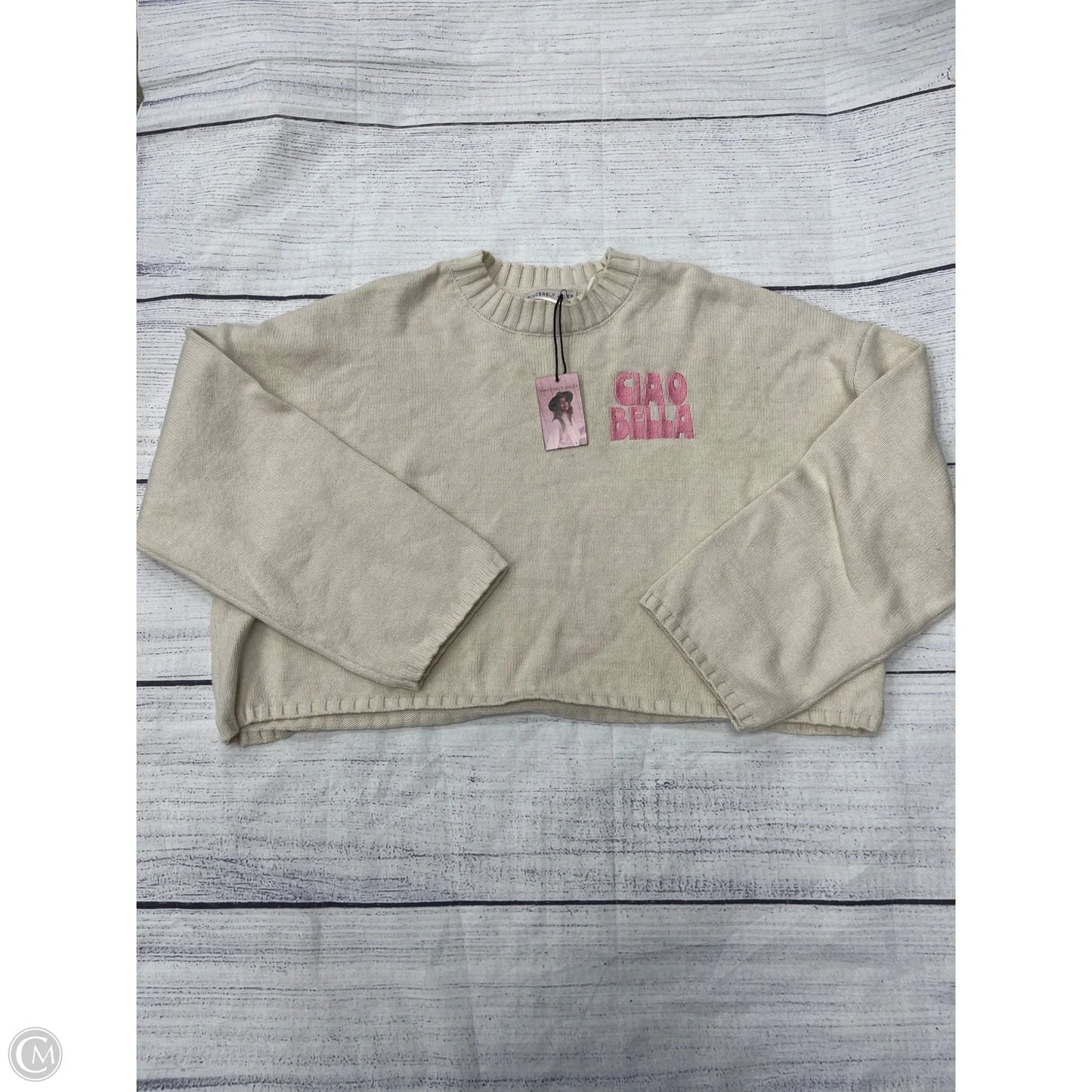 Sweater By Sincerely Jules In Ivory, Size: L