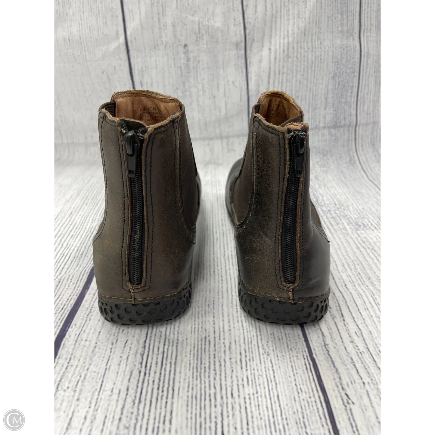 Boots Ankle Flats By Alegria In Brown, Size: 10.5