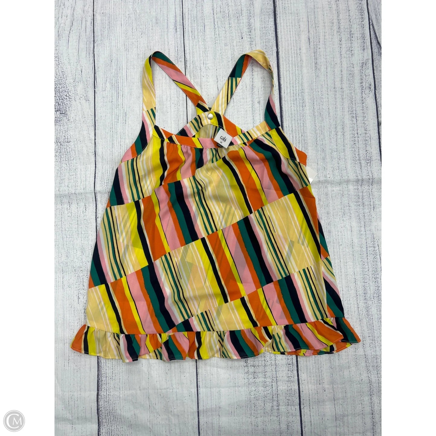 Tank Top By Cabi In Yellow, Size: Xs
