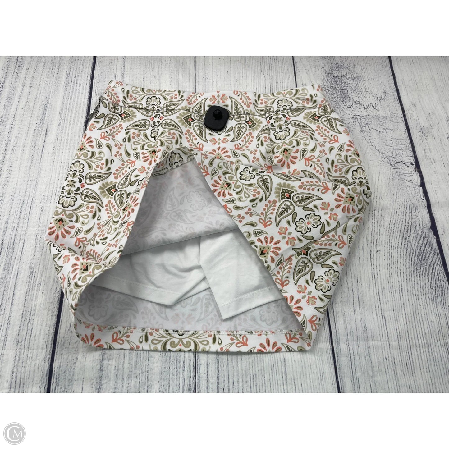 Skort By Croft And Barrow In Green & White, Size: 10
