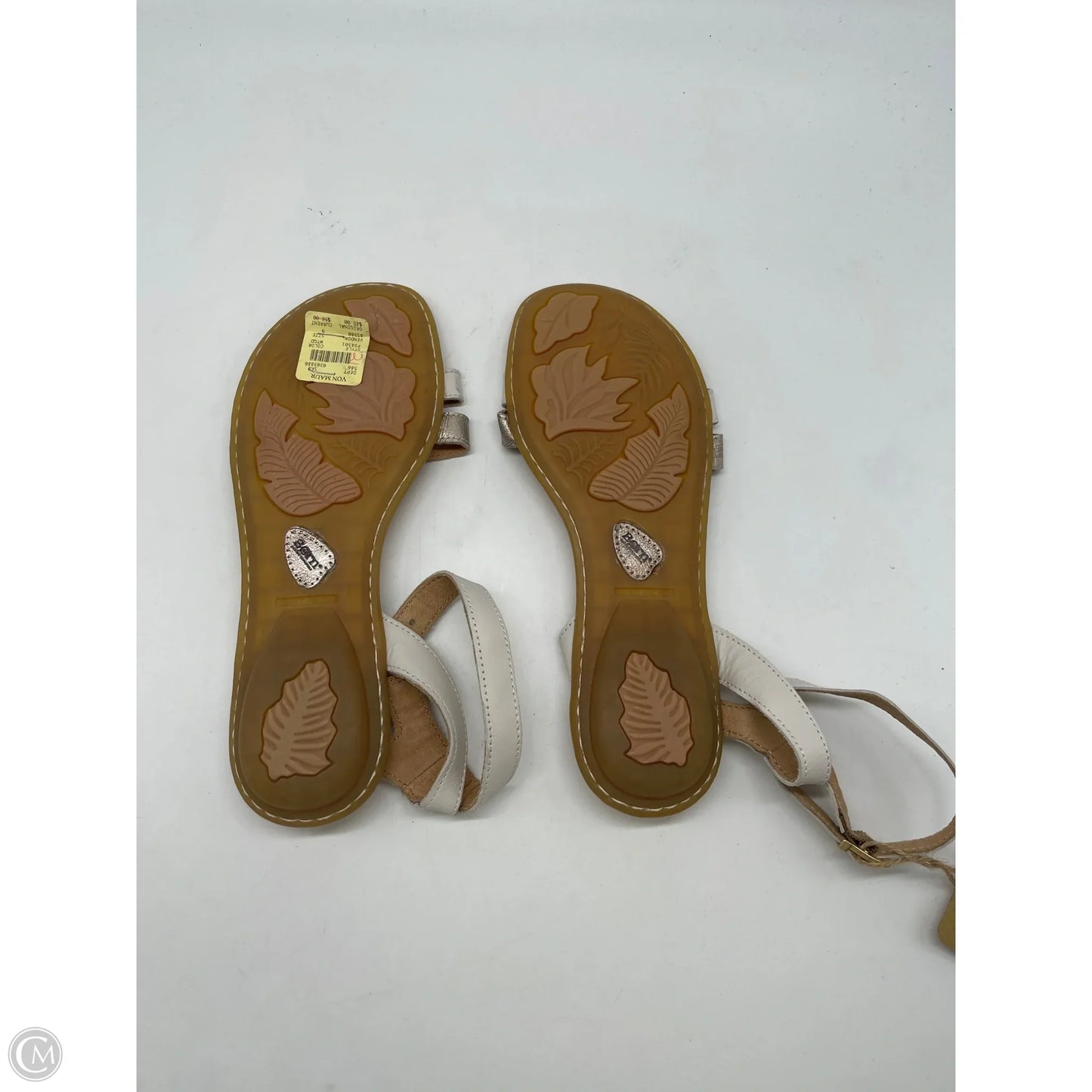 Sandals Flats By Born In White, Size: 9