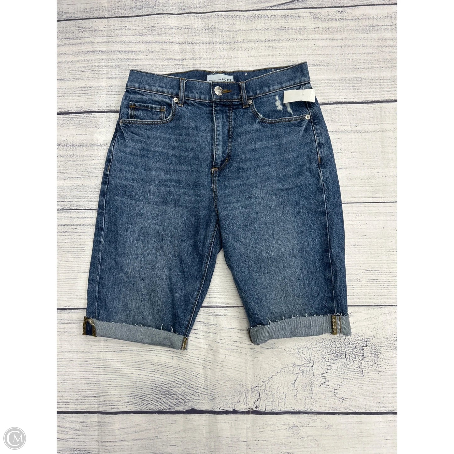 Shorts By Loft In Blue Denim, Size: 0