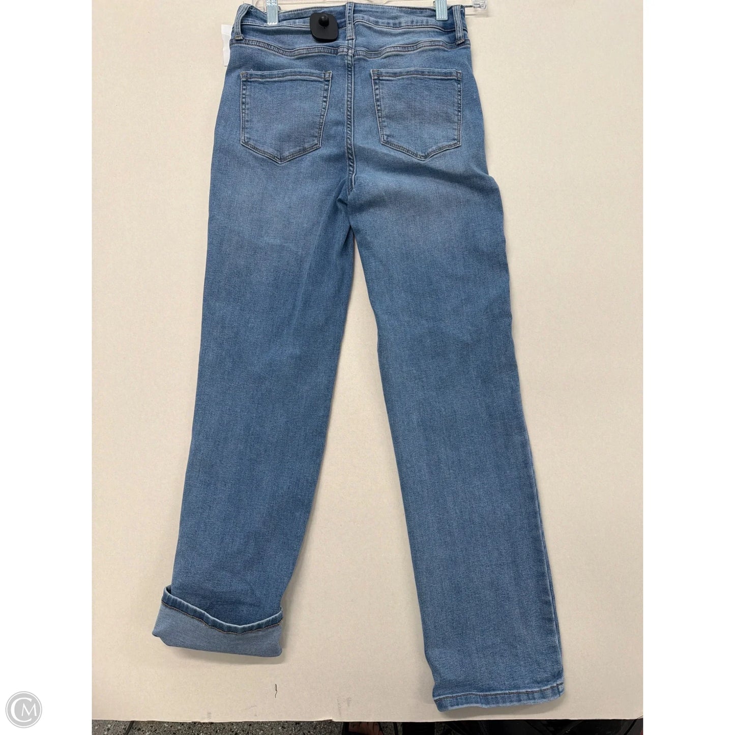 Jeans Straight By Nine West In Blue Denim, Size: 4