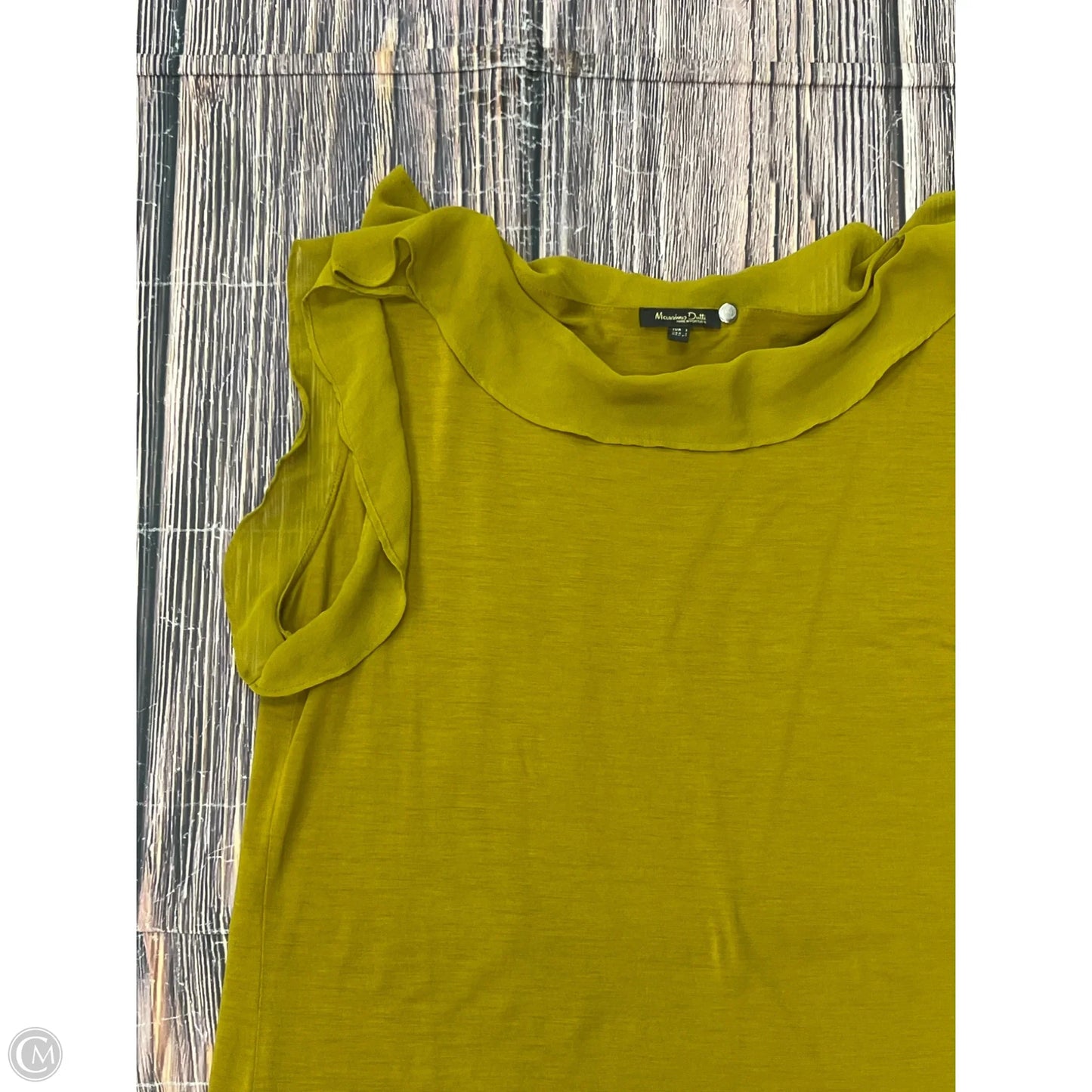Tank Top By Massimo Dutti In Yellow, Size: L