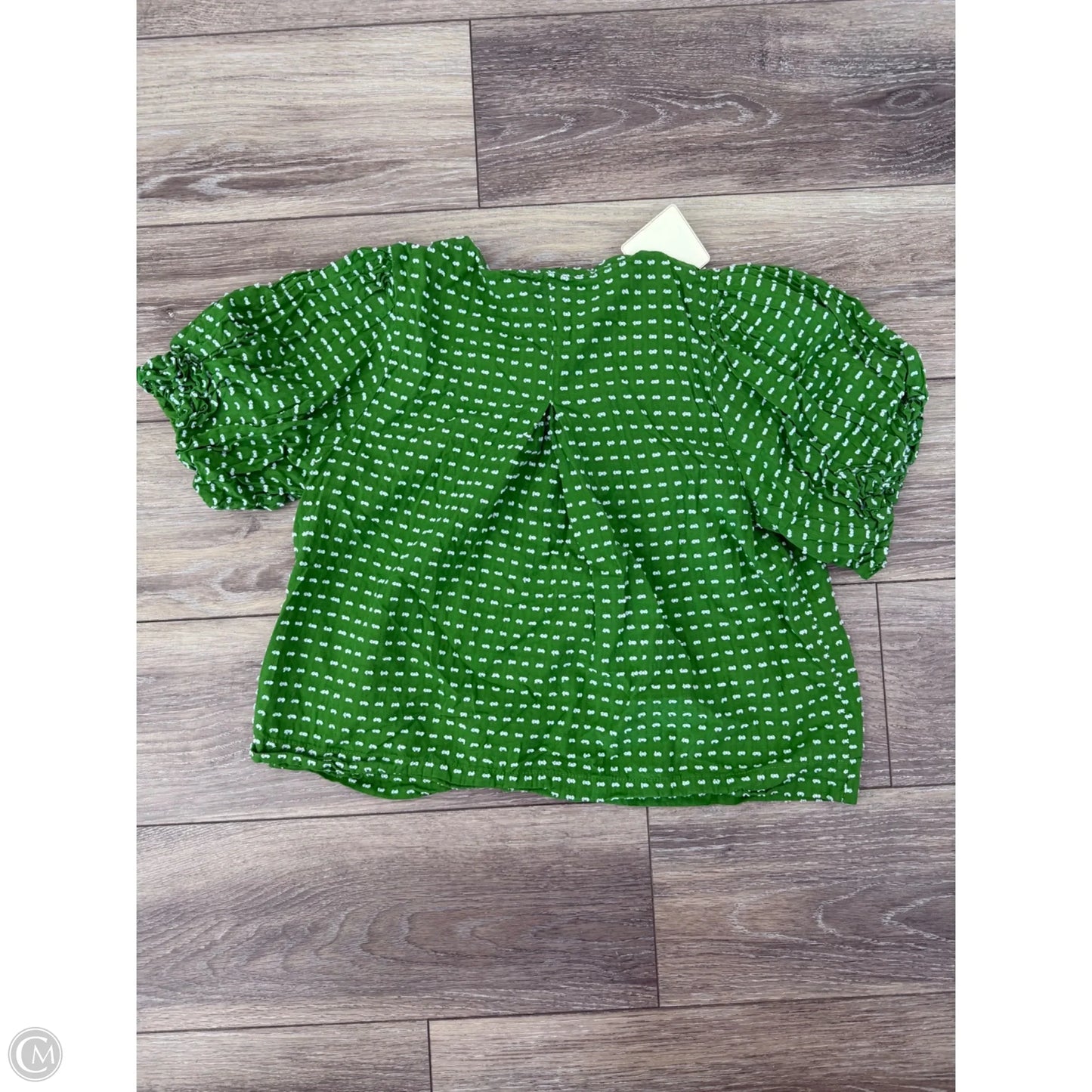 Top Short Sleeve Designer By Kate Spade In Green, Size: M