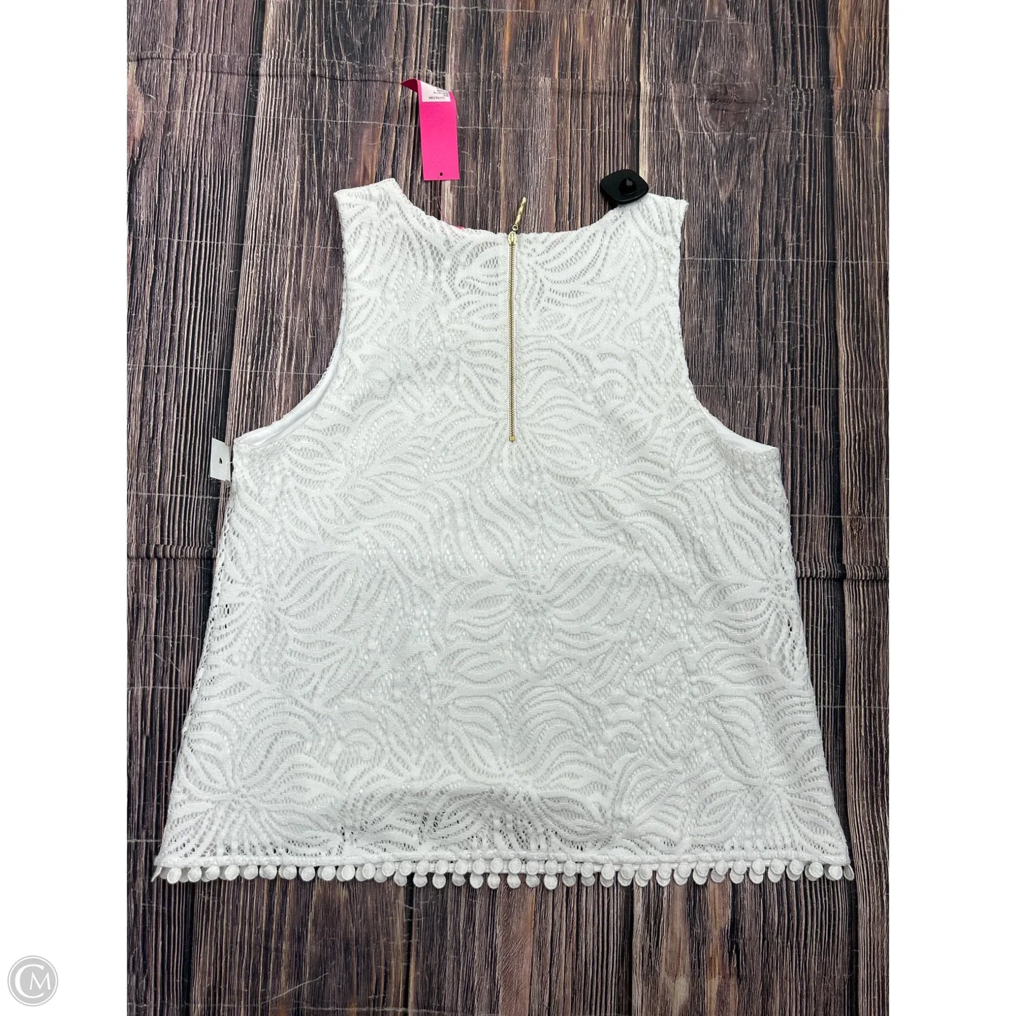 Tank Top Designer By Lilly Pulitzer In White, Size: Xl