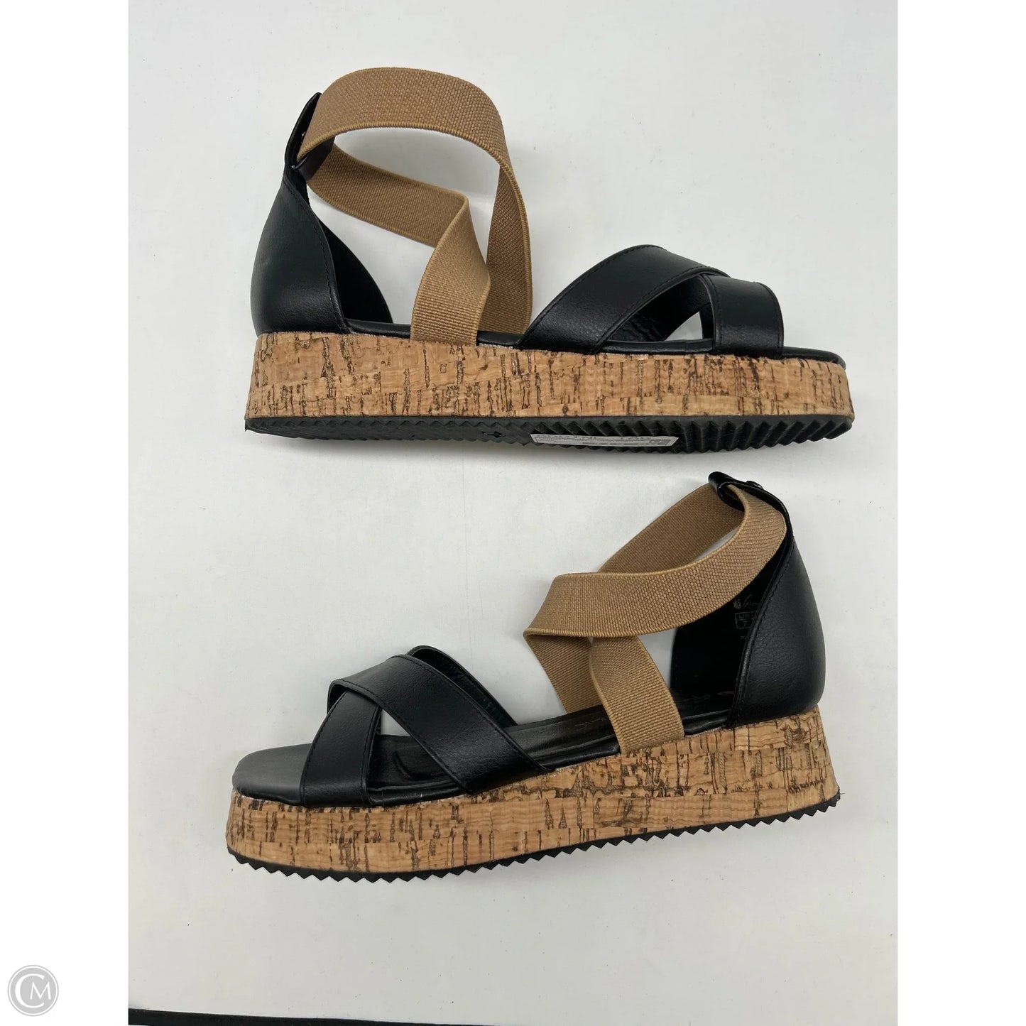 Sandals Heels Platform By Gloria Vanderbilt In Black, Size: 7