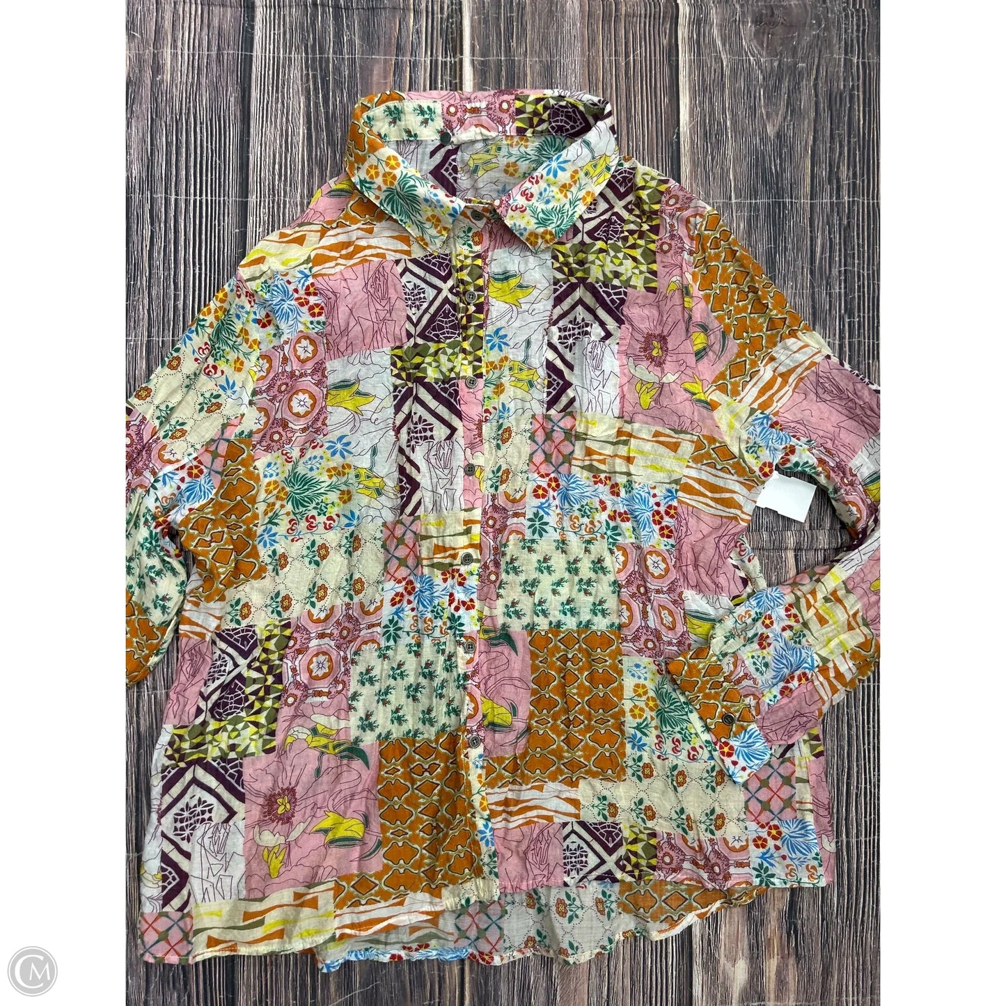 Top Long Sleeve By Pol In Pink, Size: M