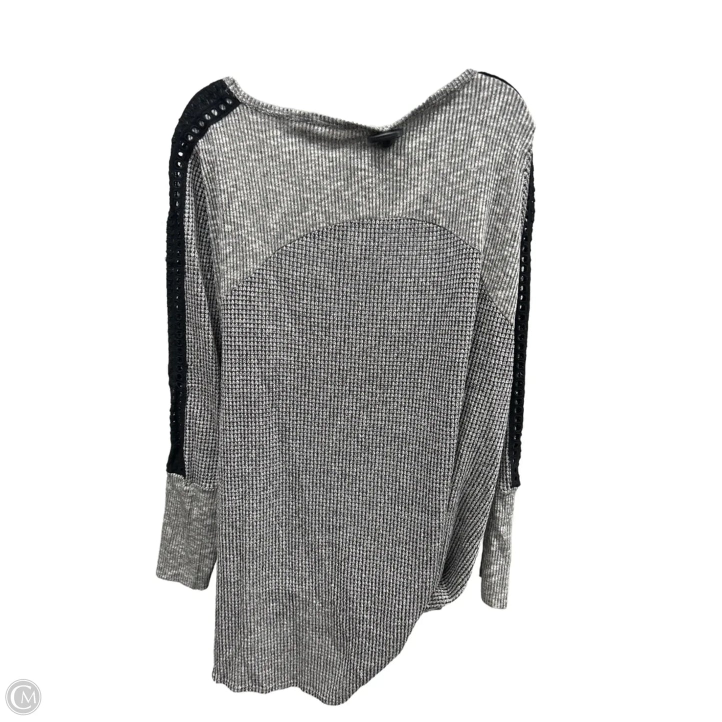 Top Long Sleeve By Soft Surroundings In Grey, Size: 2x