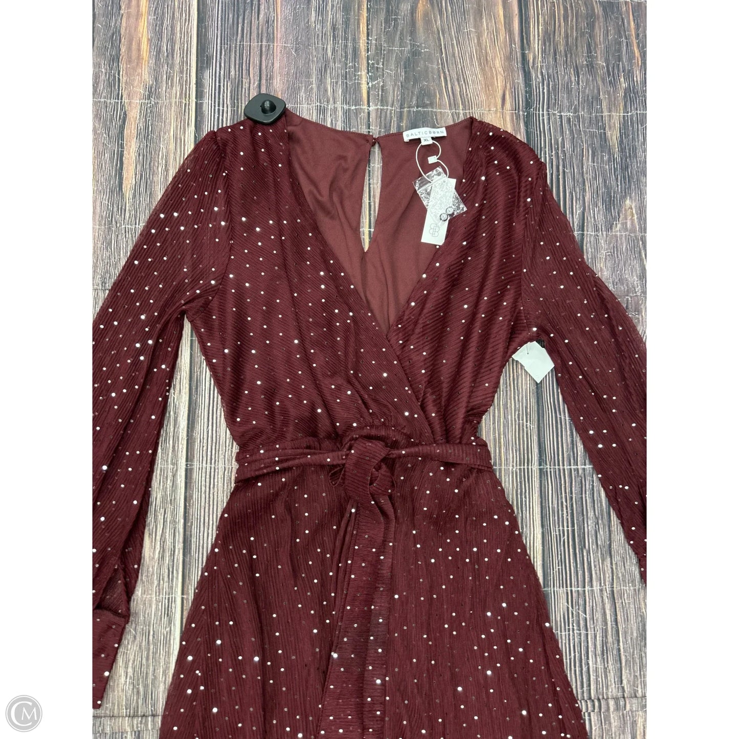 Dress Party Long By Baltic Born In Maroon, Size: Xl