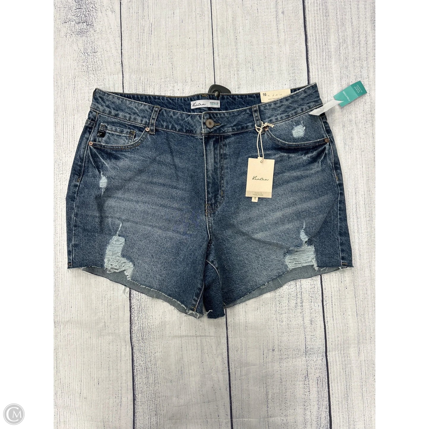 Shorts By Kancan In Blue Denim, Size: 16