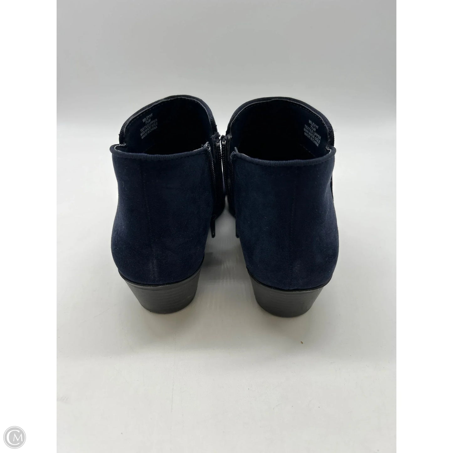 Boots Ankle Heels By Style And Company In Blue, Size: 7.5