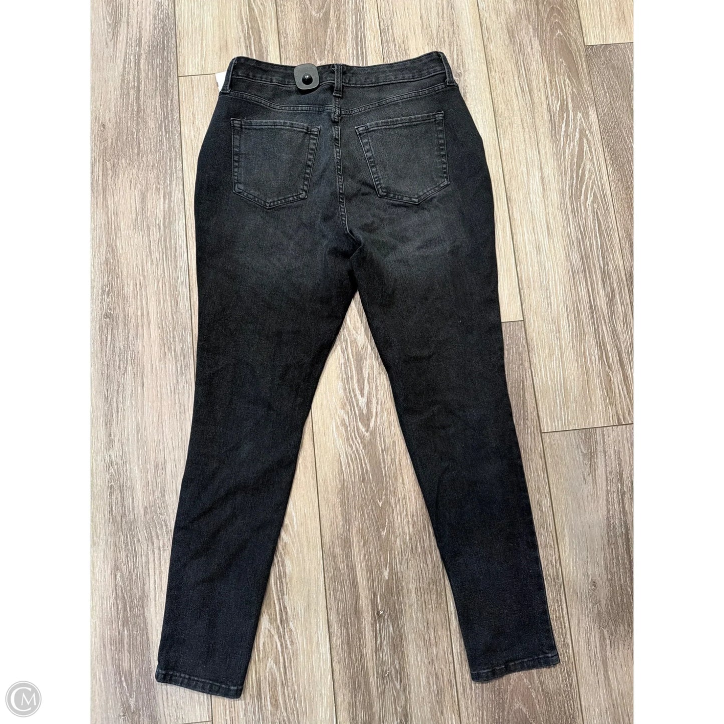 Jeans Skinny By Time And Tru In Black Denim, Size: 8