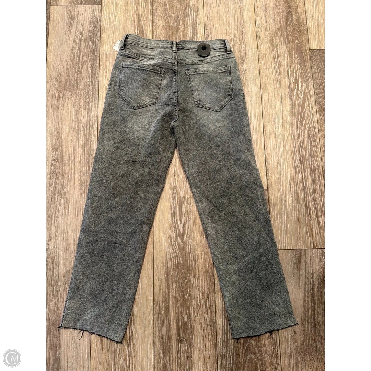 Jeans Straight By Kensie In Black Denim, Size: 8