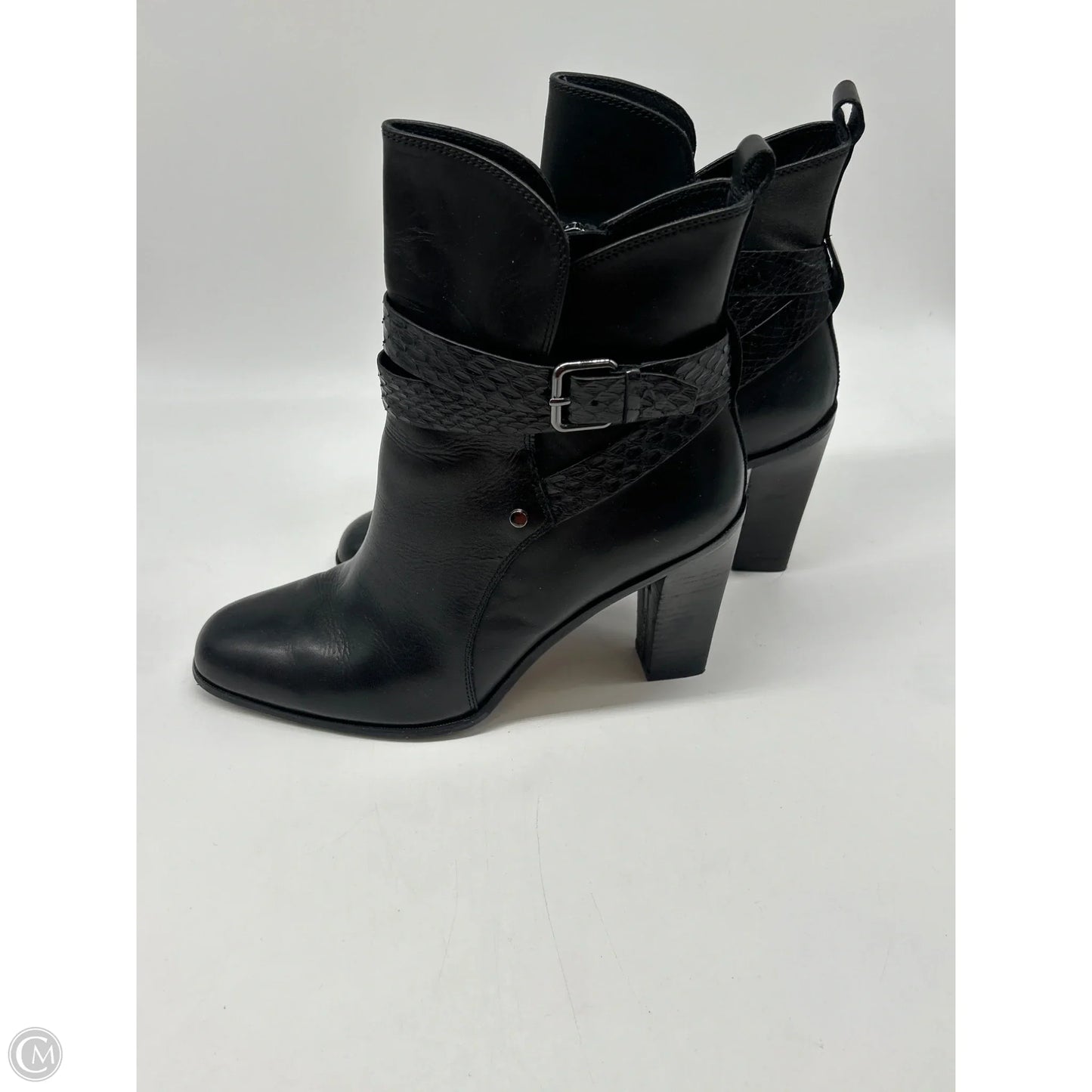 Boots Ankle Heels By Donald Pliner In Black, Size: 9.5