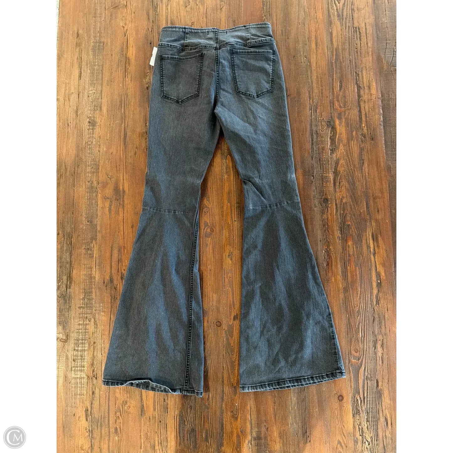 Jeans Flared By Free People In Black, Size: 6